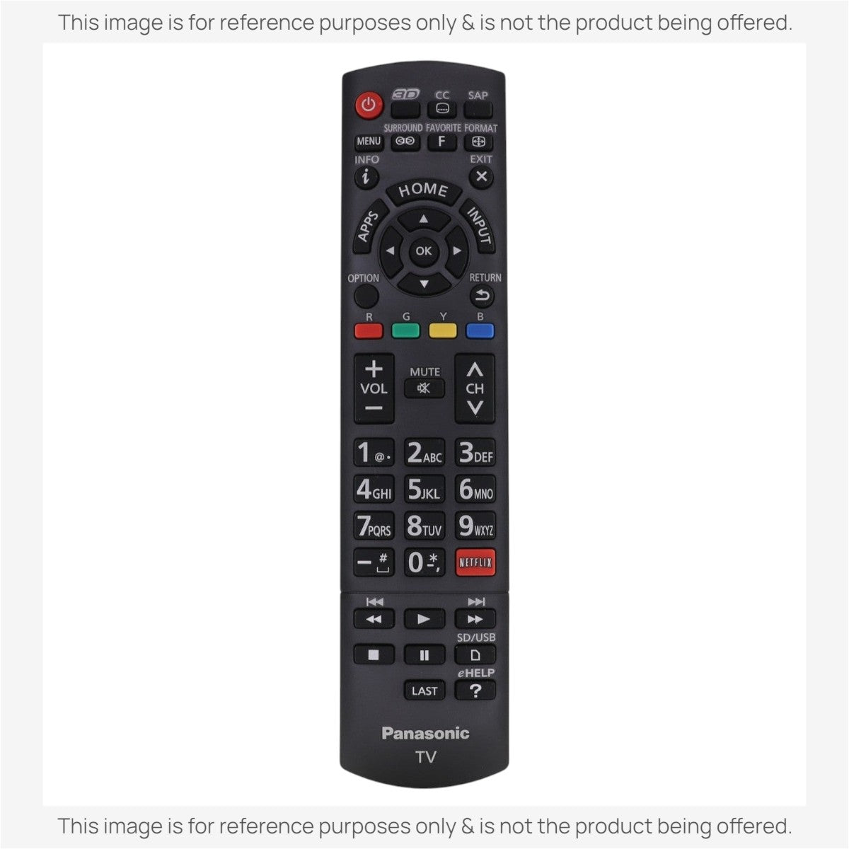 Anderic Substitute for Panasonic N2QAYB000925 Smart TV Remote Control [RRU401-2680]