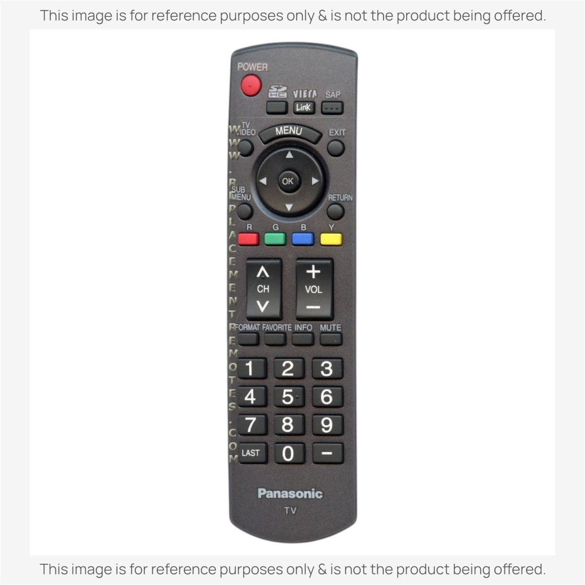 Anderic Substitute for Panasonic N2QAYB000221 TV Remote Control [RRU401-2680]