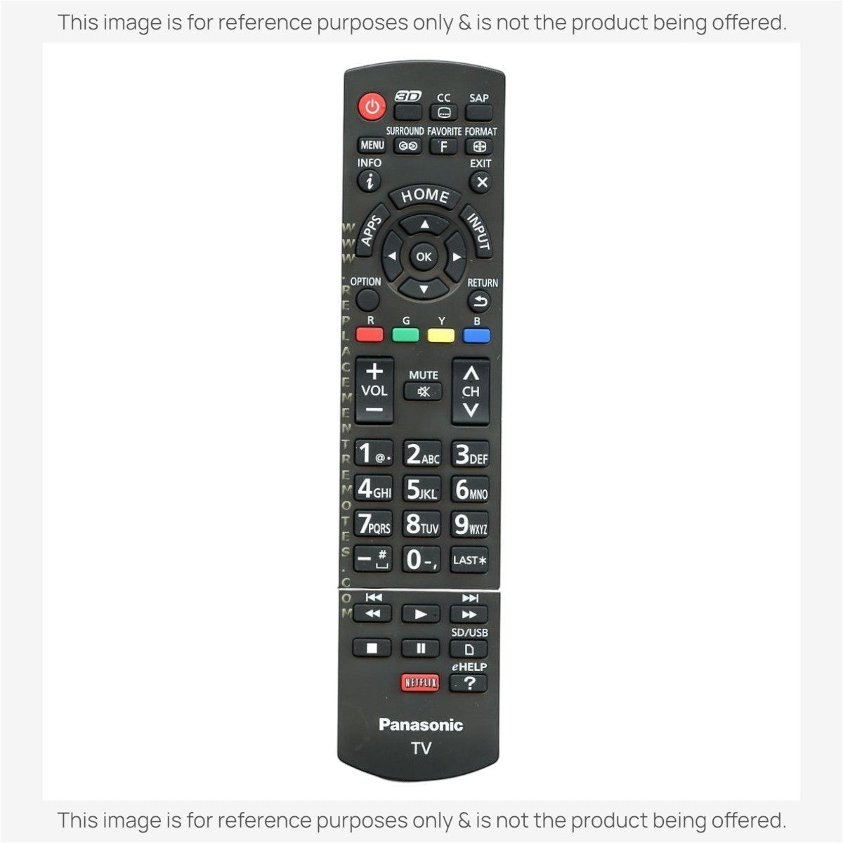 Anderic Substitute for Panasonic N2QAYB000837 TV Remote Control [RRU401-2680]
