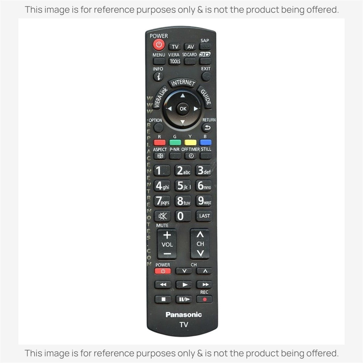 Anderic Substitute for Panasonic N2QAYB000621 TV Remote Control [RRU401-2680]