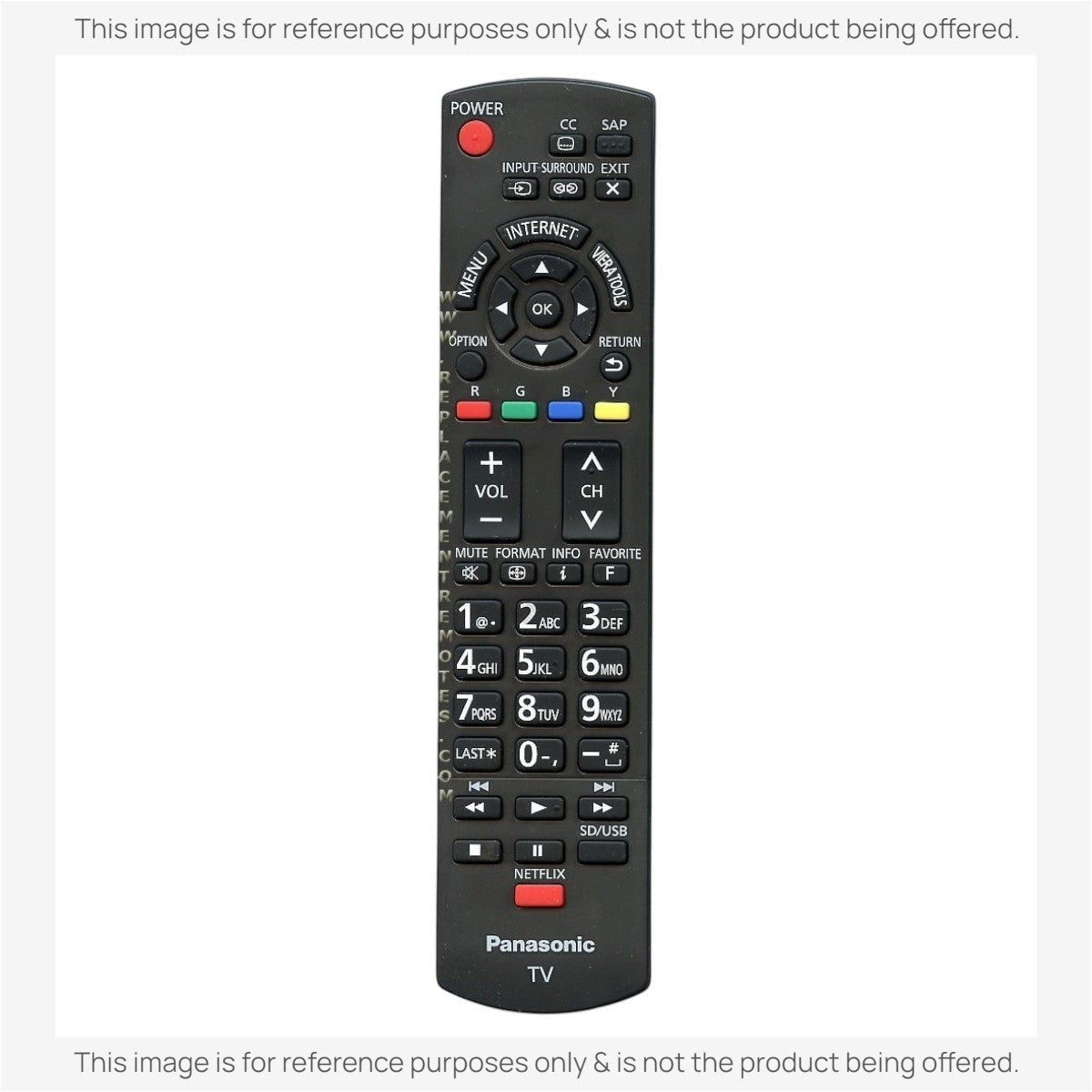 Anderic Substitute for Panasonic N2QAYB000779S TV Remote Control [RRU401-2680]