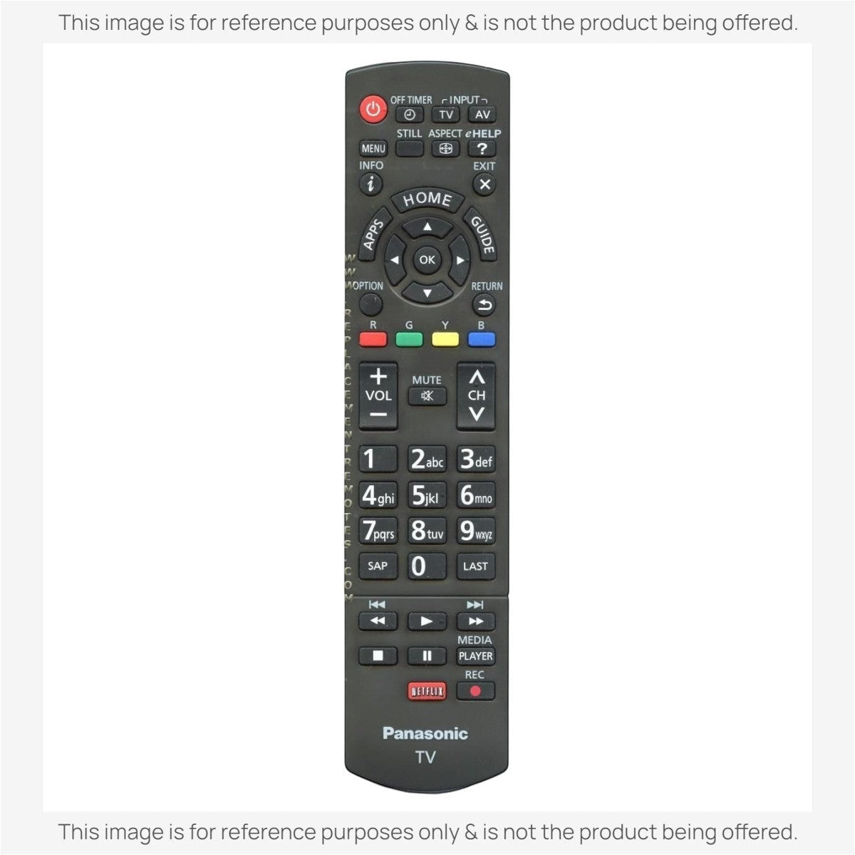Anderic Substitute for Panasonic N2QAYB000835 TV Remote Control [RRU401-2680]
