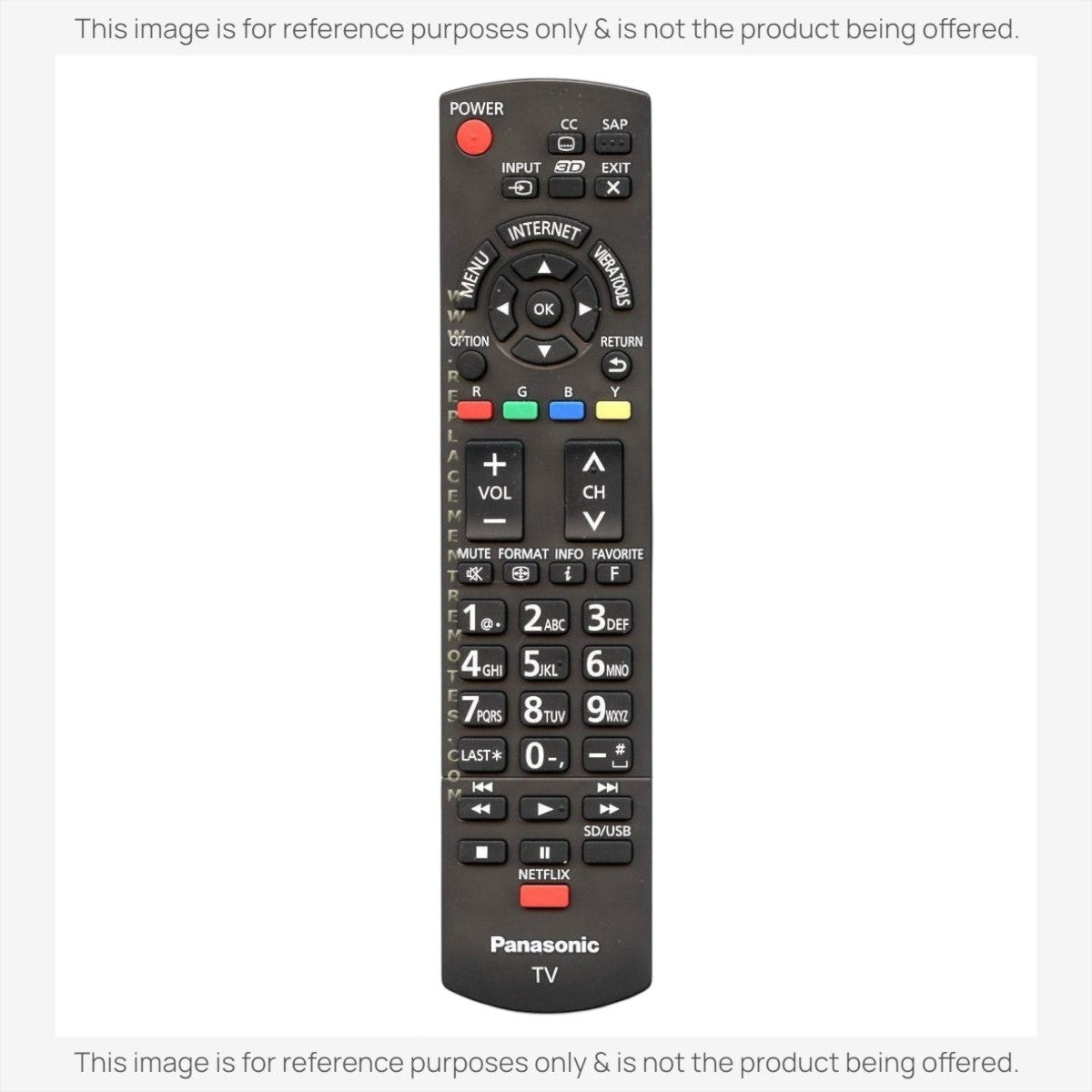 Anderic Substitute for Panasonic N2QAYB000778 TV Remote Control [RRU401-2680]