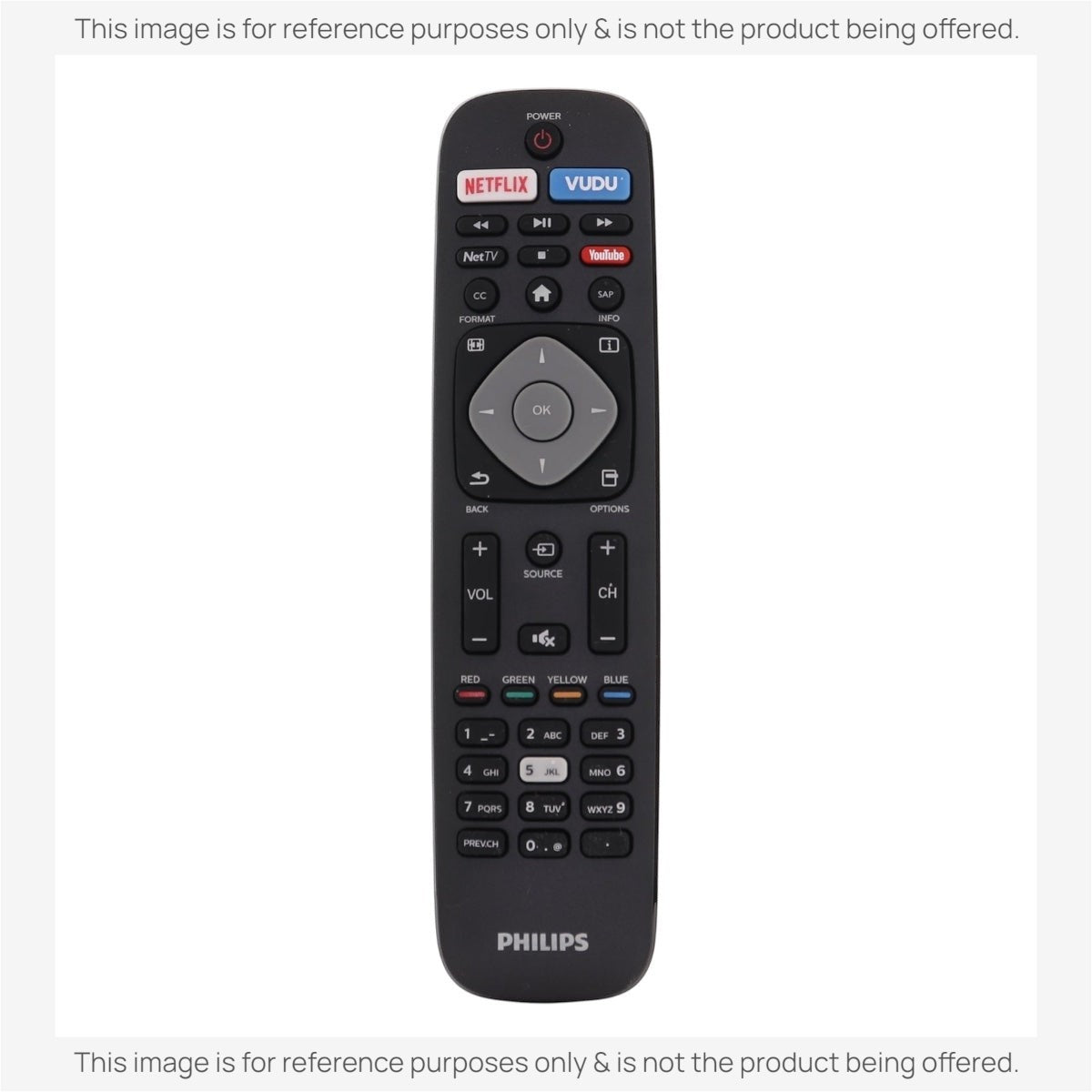 Anderic Substitute for Philips NH503UP TV Remote Control [URMT41JHG003]