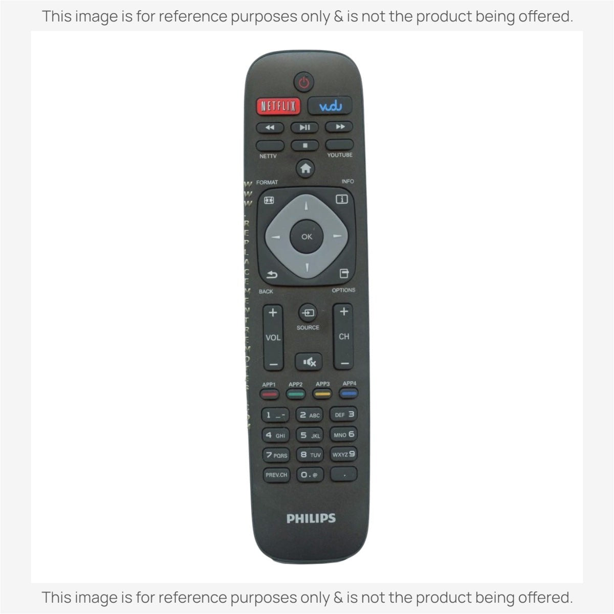Anderic Substitute for Philips URMT41JHG003 TV Remote Control [URMT41JHG003]