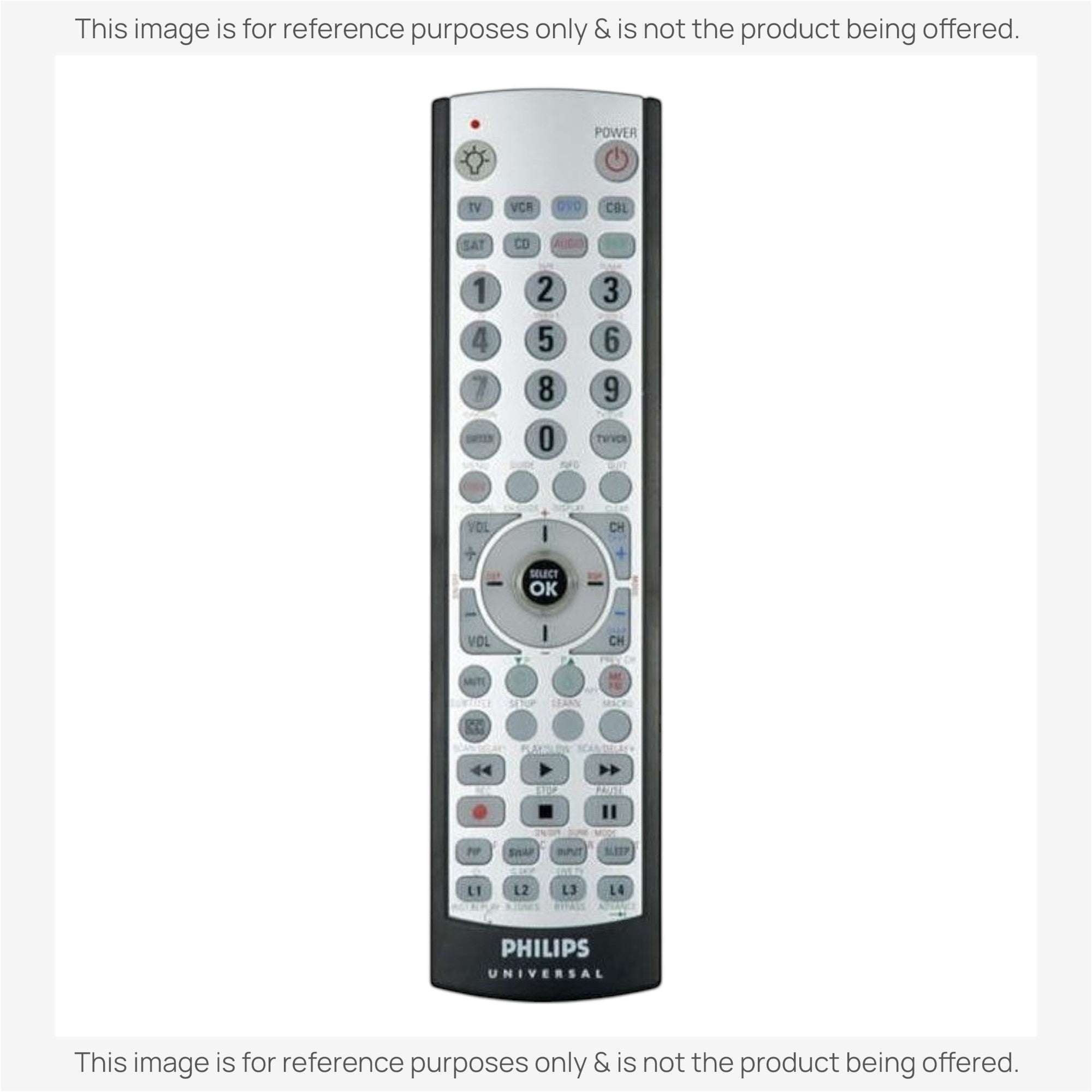 Anderic Substitute for Philips SRU4008/27 Advanced Universal Remote Control [RRU401]