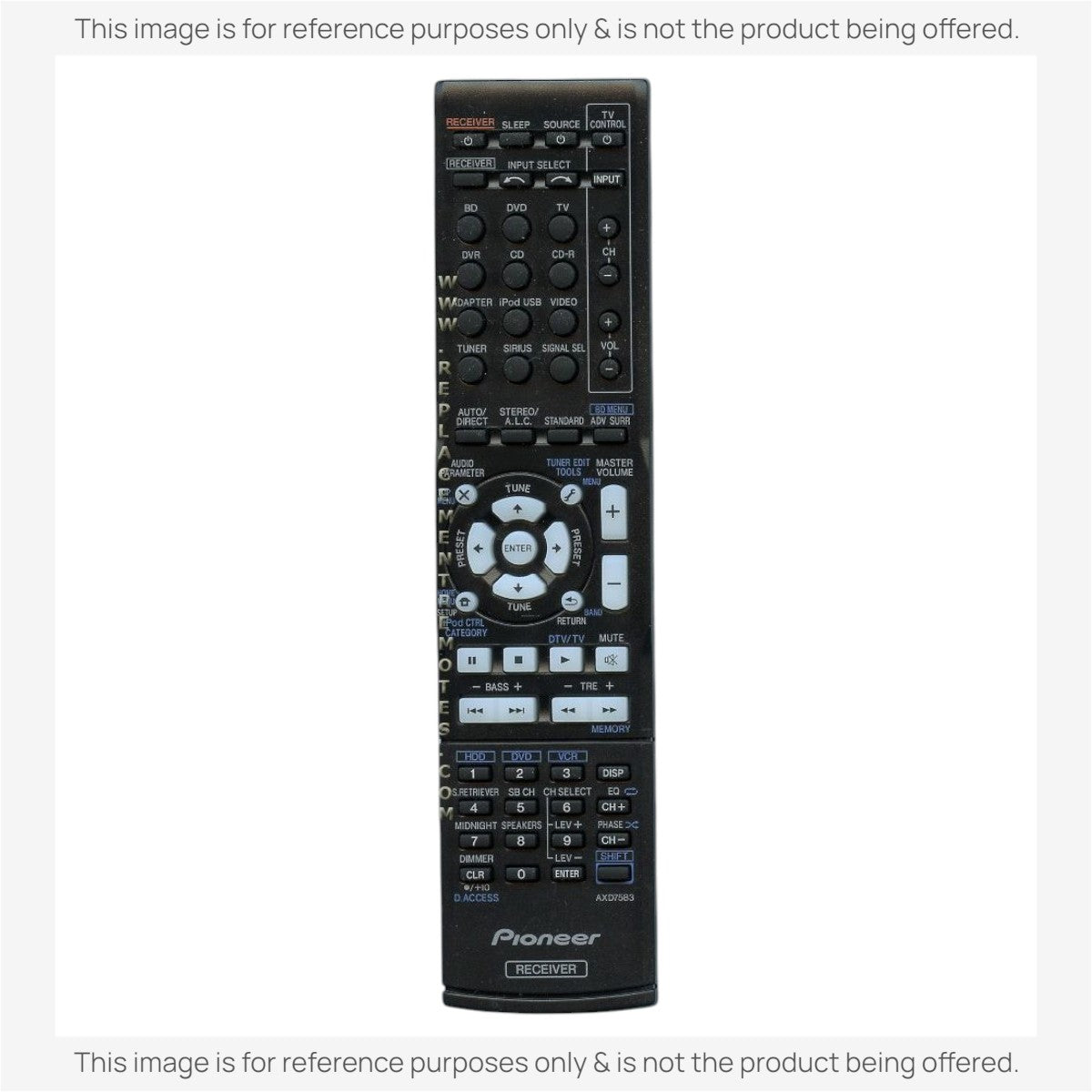 Anderic Substitute for Pioneer AXD7583 A/V Receiver Remote Control 8300758300010IL [AXD7534]