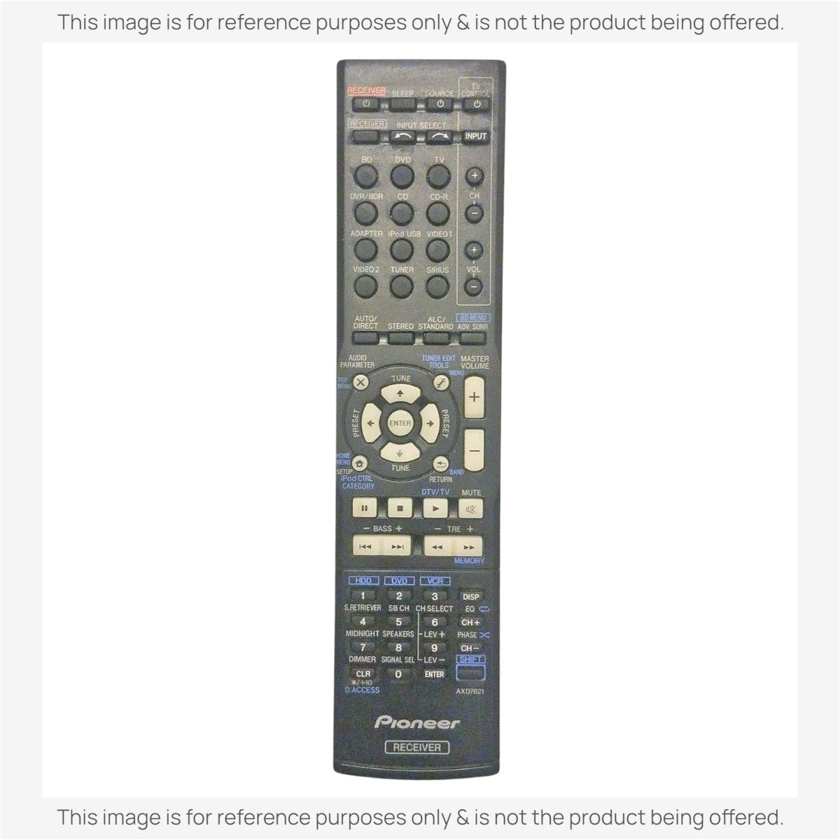 Anderic Substitute for Pioneer AXD7621 A/V Receiver Remote Control 8300762100010IL [AXD7534]