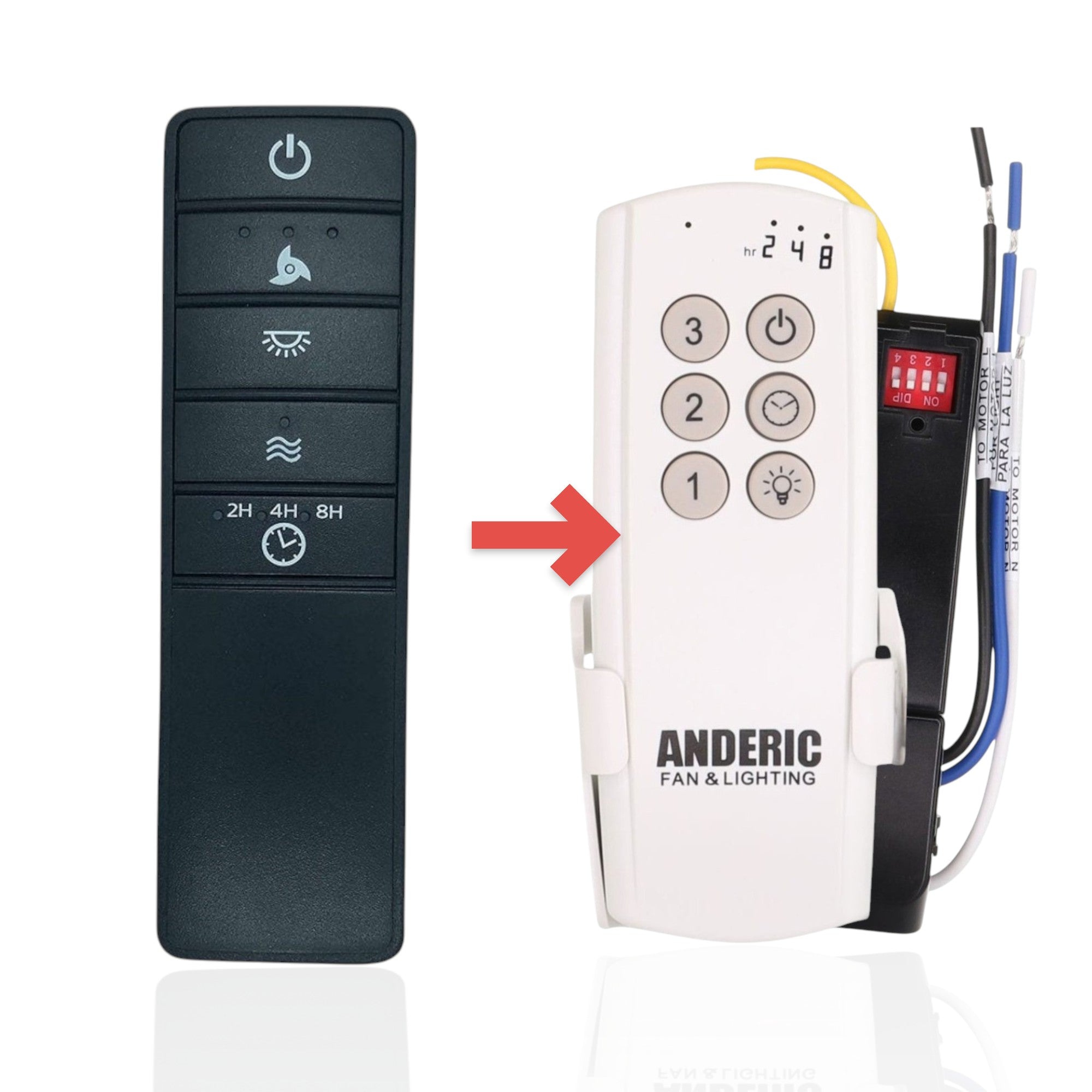 Anderic Substitute Kit for UC7229T for Premier Ceiling Fan Ceiling Fan Remote Control [63T-AC83T-KIT]