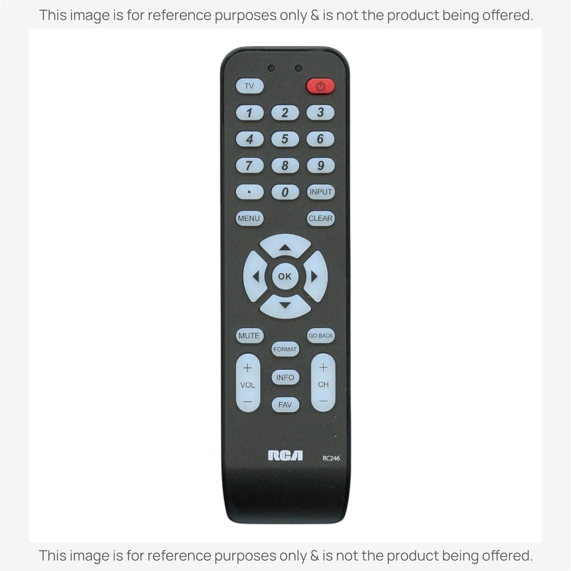 Anderic Substitute for RCA RC246 TV Remote Control [RRU401-2683]