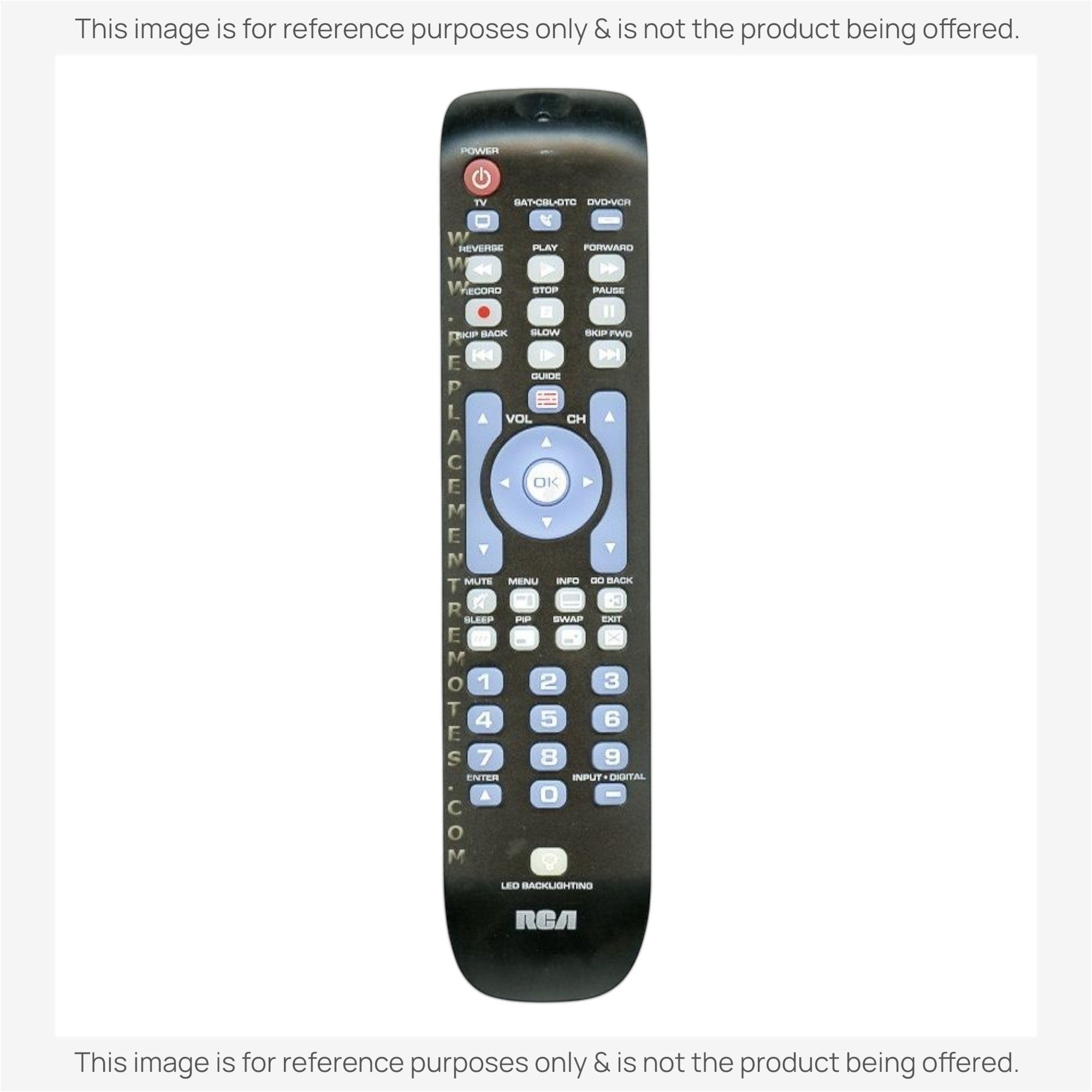 Anderic Substitute for RCA RCRN03BR 3-Device Universal Remote Control [RRU401]