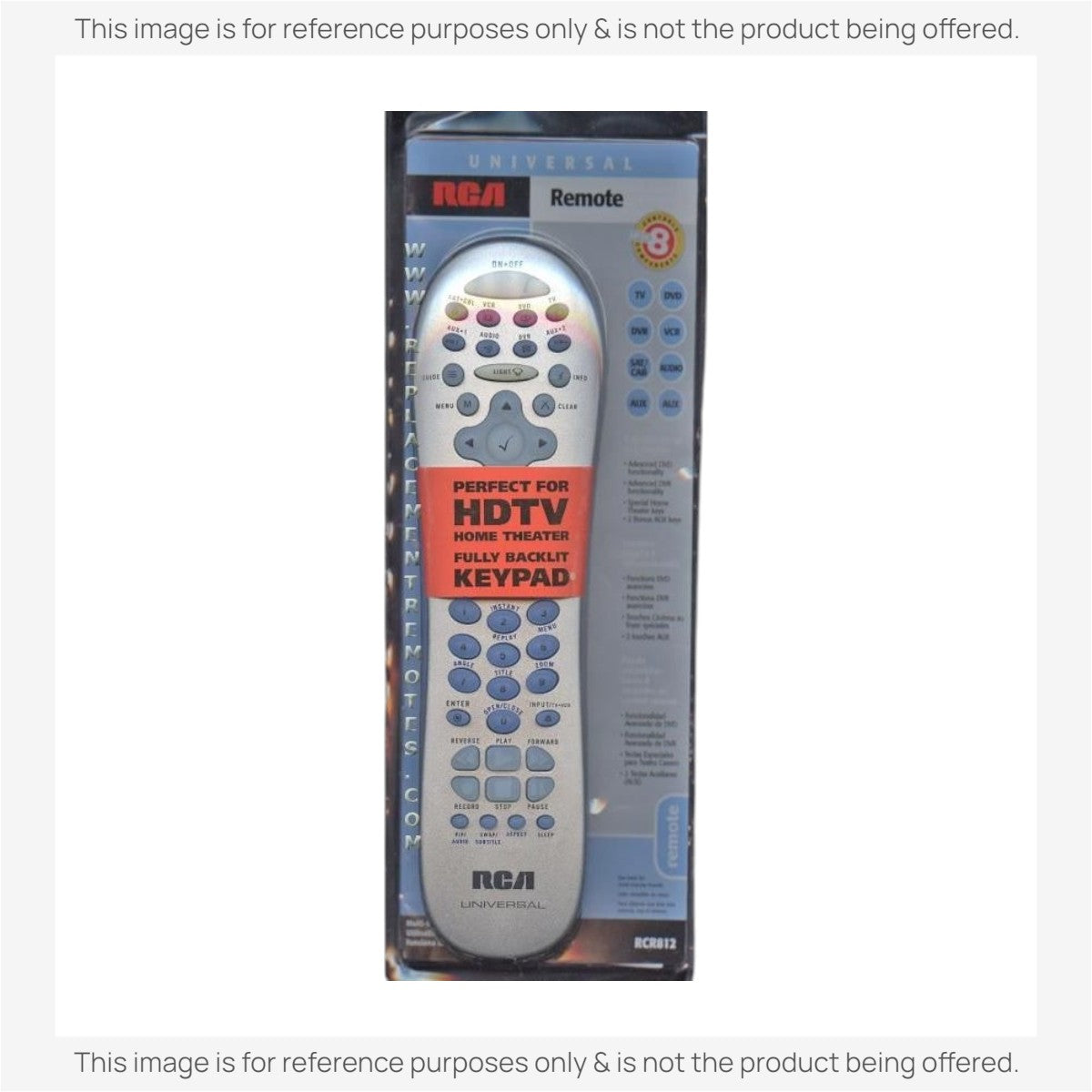 Anderic Substitute for RCA RCR812 Advanced Universal Remote Control [RRU401]