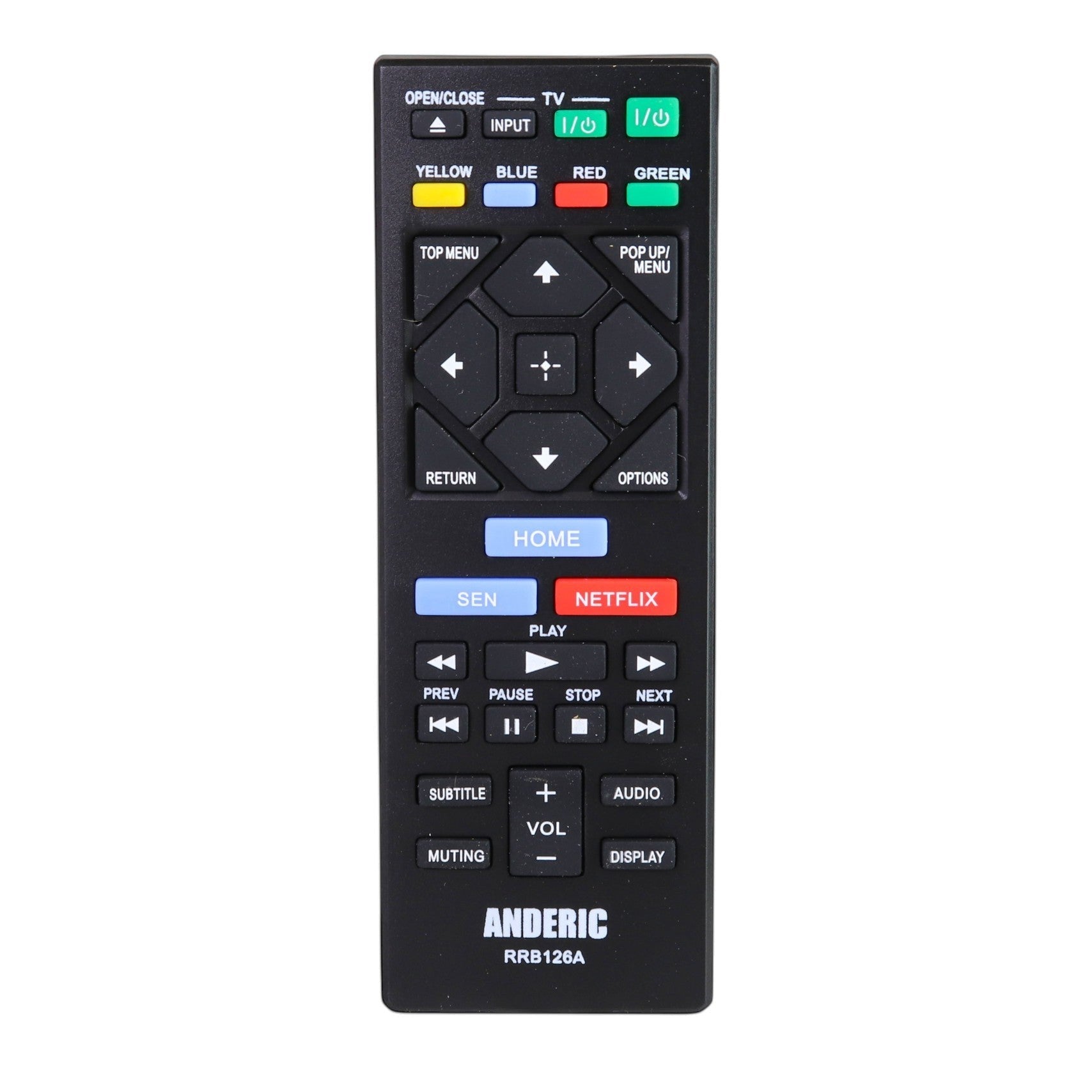 Anderic Substitute for Sony RM-ADP090 Blu-ray Disc DVD Home Theatre System Remote Control 1-491-940-11 [RRB126A]