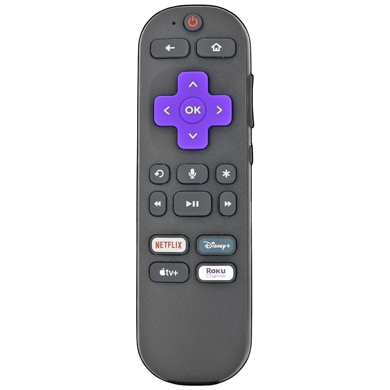 Anderic Substitute for Roku RC-S01R Voice Remote Pro Universal Streaming Remote Control [RCGZ1, NO HEADPHONE JACK, REMOVE FINDER, Rechargeable BATTERY]