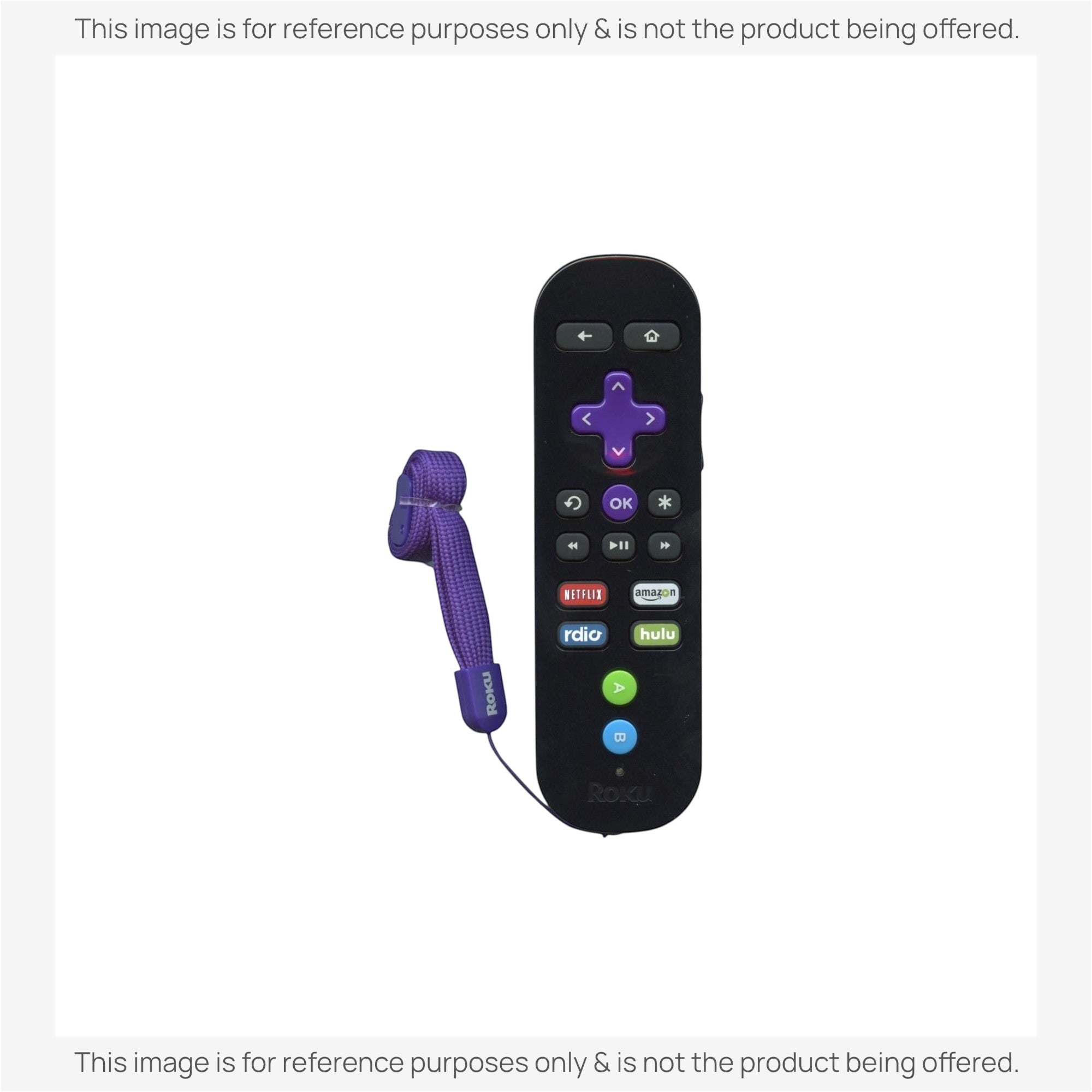 Anderic Substitute for Roku 3 Gaming Streaming Remote Control with Shortcut Keys ROKU3RF [RCGZ1, NO GAME KEYS / HEADPHONE JACK]
