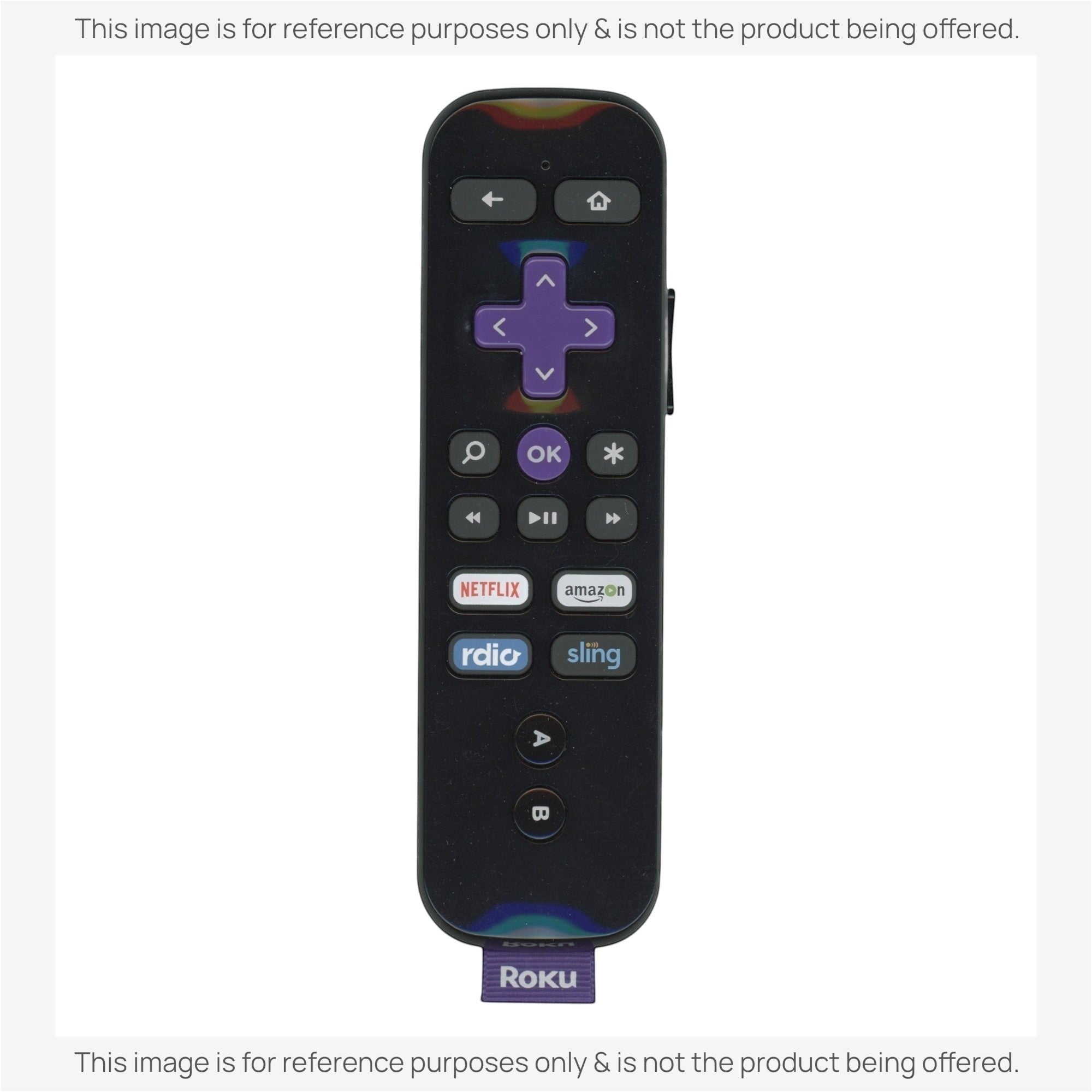 Anderic Substitute for Roku RCTR2 RF Streaming Remote Control 3226000146 [RCGZ1, NO GAME KEYS / HEADPHONE JACK]