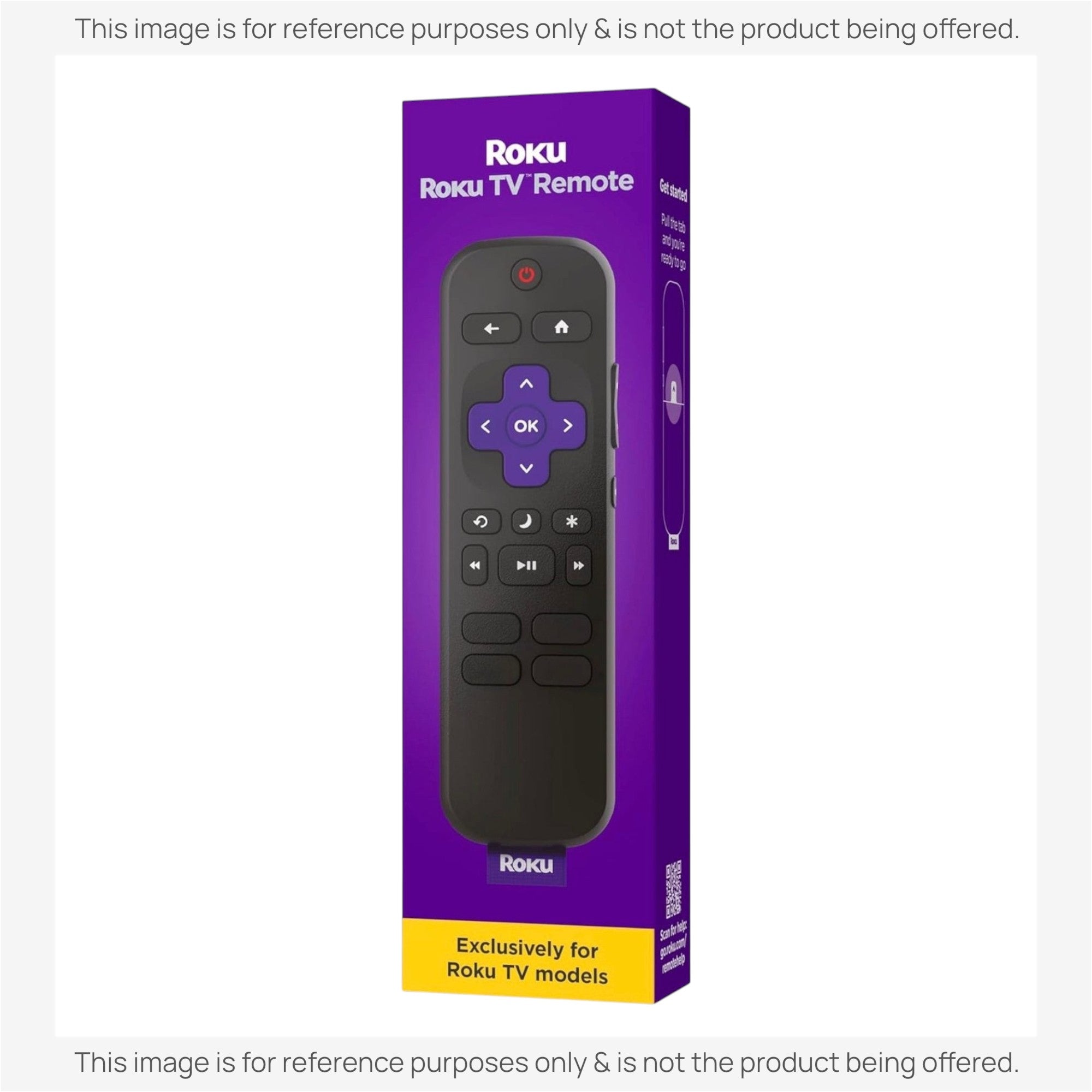 Anderic Substitute for Roku RC-C1R Universal IR for All Roku TVs TV Remote Control | IR - RCC1R [RRST01]