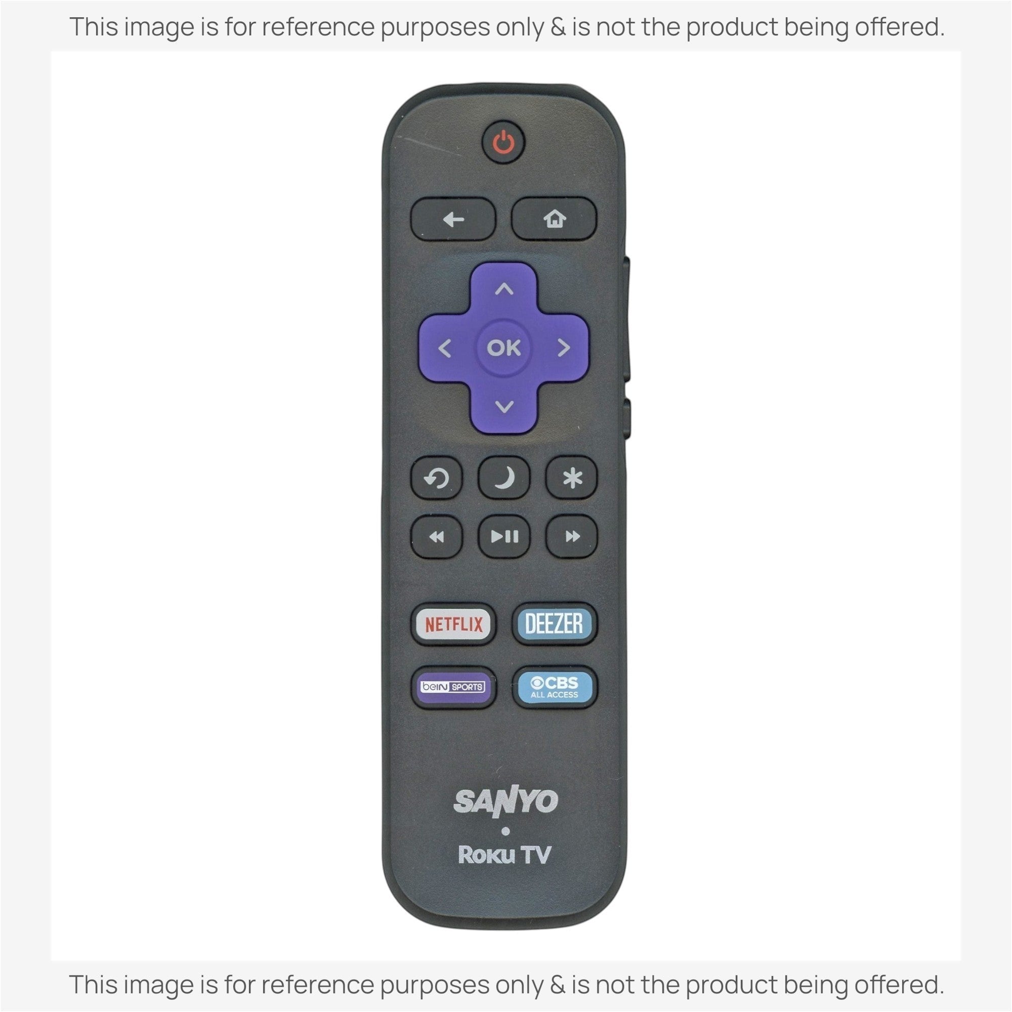 Anderic Substitute for Sanyo 06518W21SA01XS ROKU TV Remote Control [RRLF16]