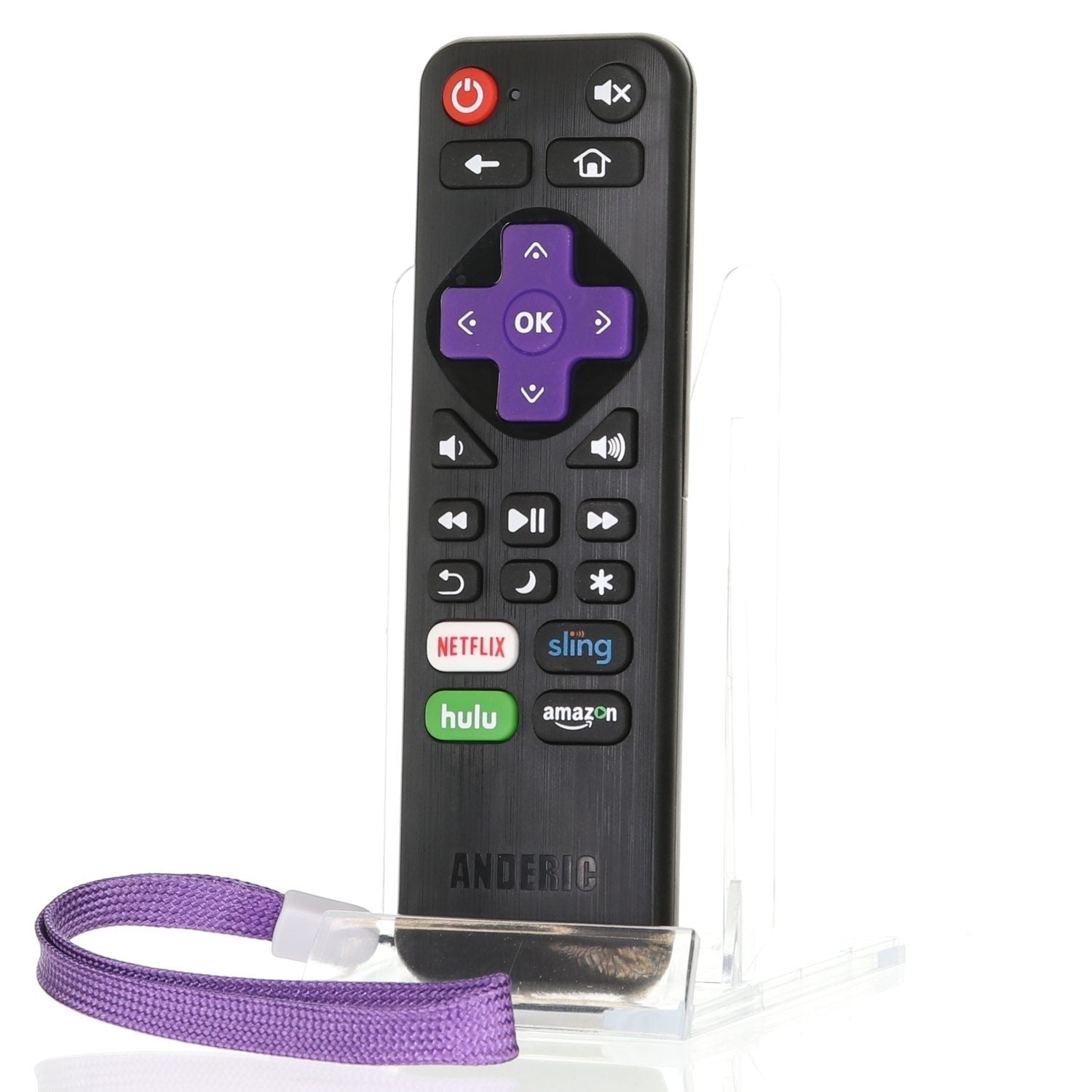 Anderic Substitute for RCA 101018E0054 ROKU TV Remote Control [RRLF16]