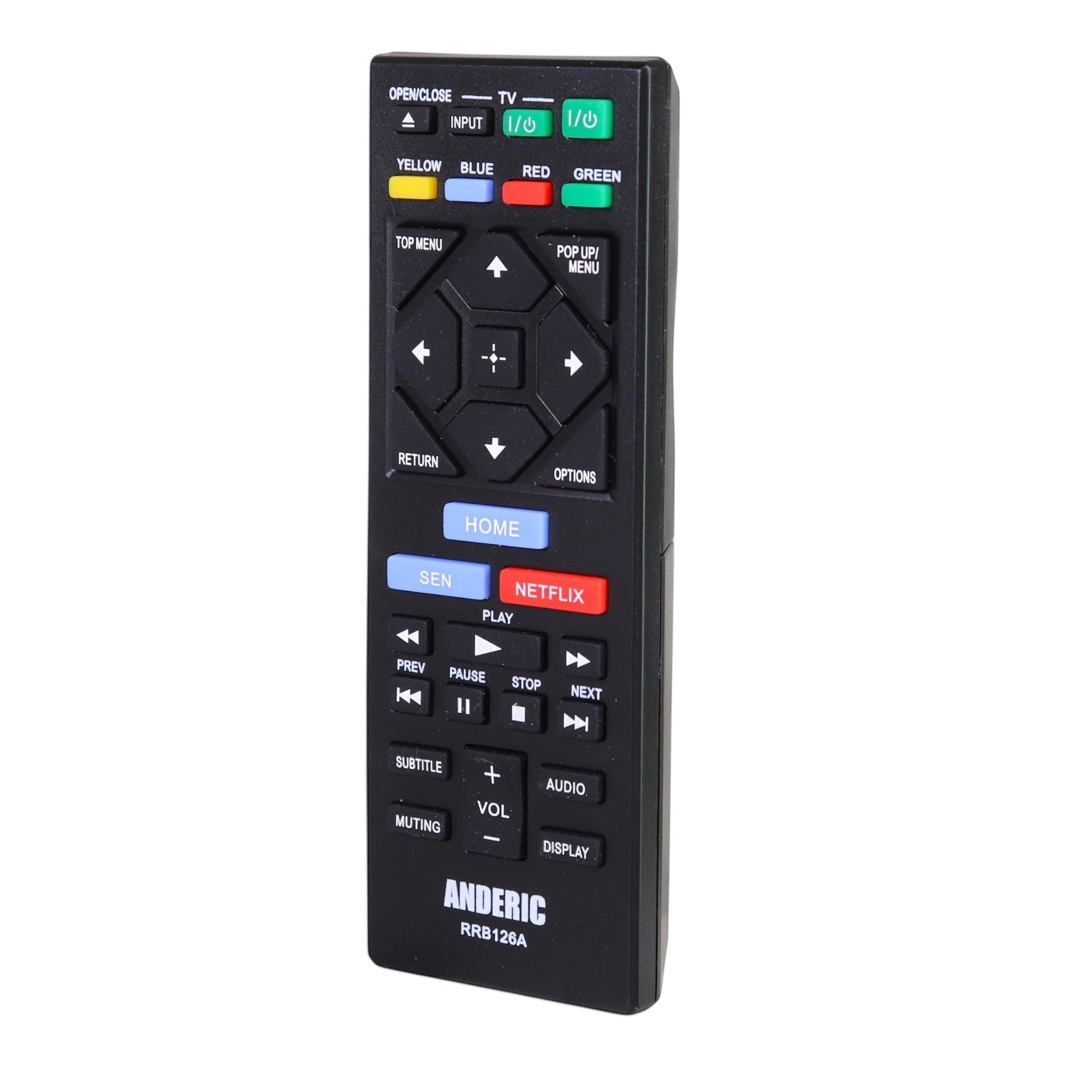 Anderic Substitute for Sony RMT-B118A Blu-ray Disc Remote Control 1-489-959-11 [RRB126A]