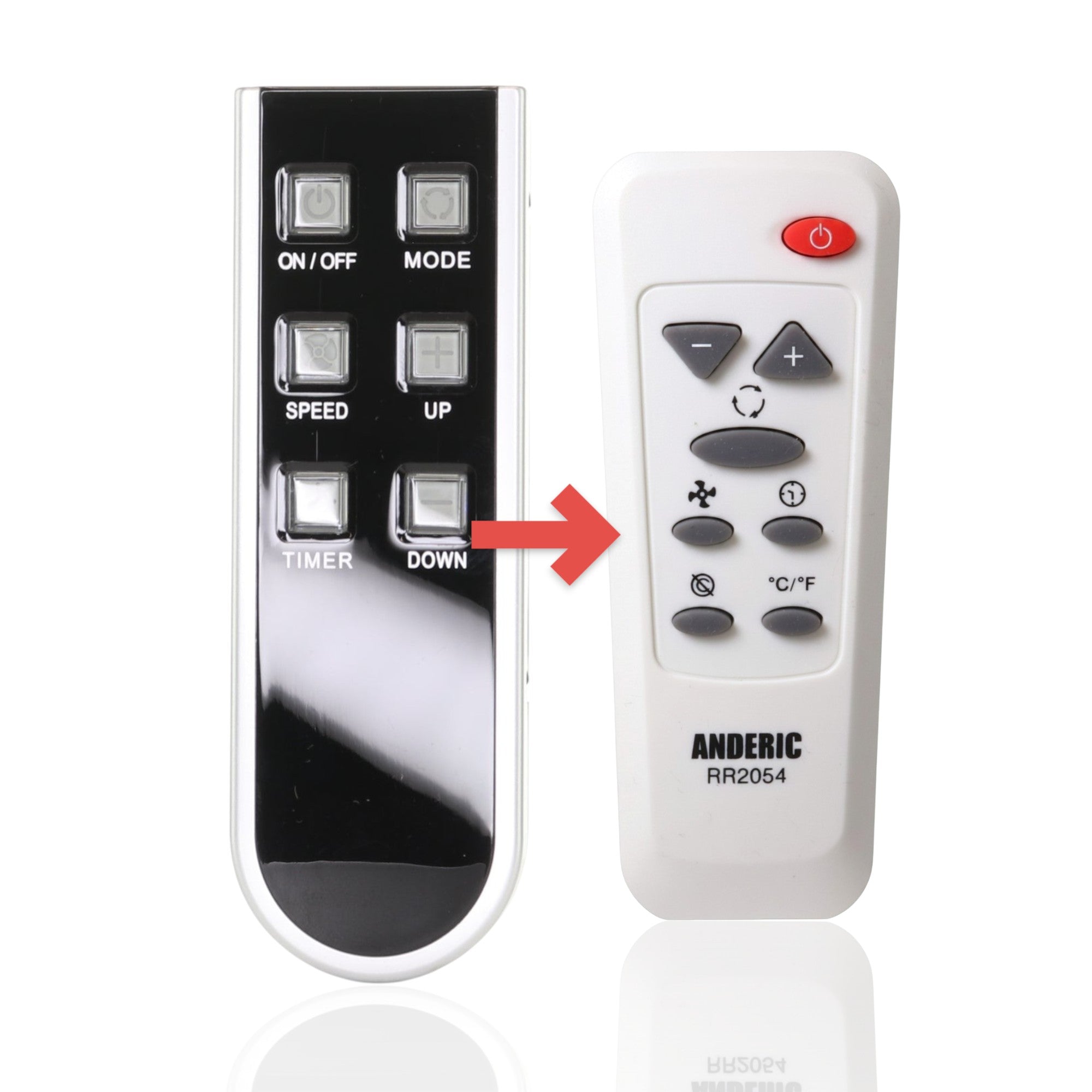 Anderic Substitute for GE General Electric WJ26X23992 Portable Air Conditioner Remote Control [RR2054]