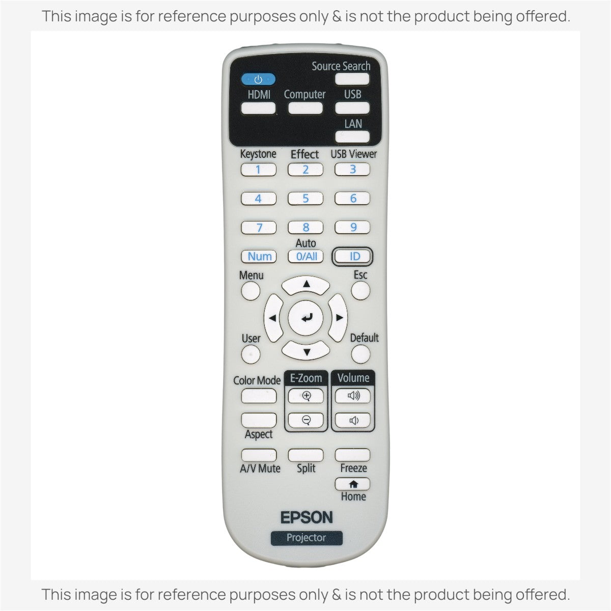 Anderic Substitute for Epson 2197353 POWERLITE Projector Remote Control - 2197353 [RR3720]