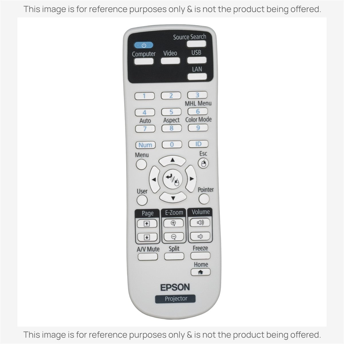 Anderic Substitute for Epson 164880600 Projector Remote Control [RR3720]