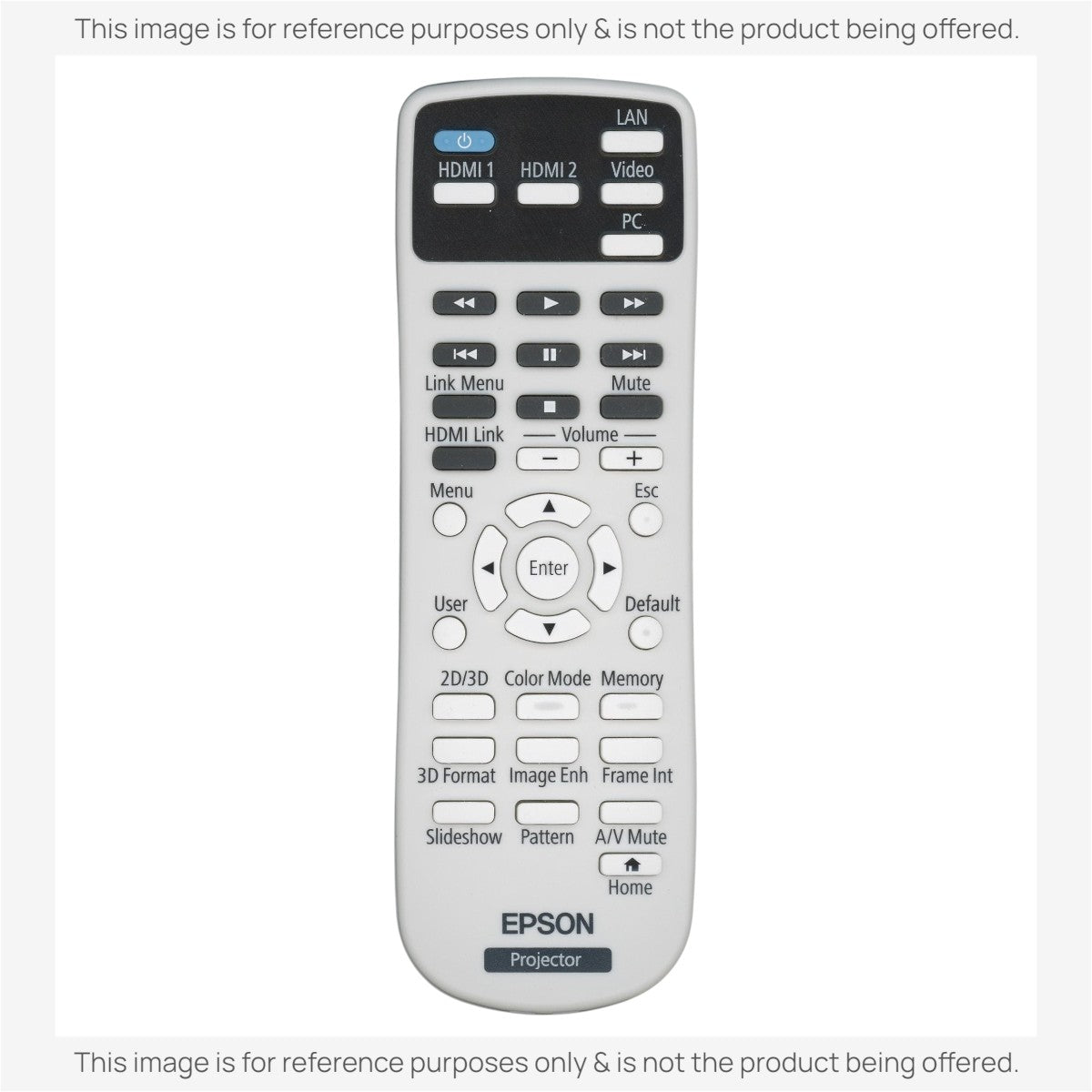 Anderic Substitute for Epson 165025100 Projector Remote Control [RR3720]