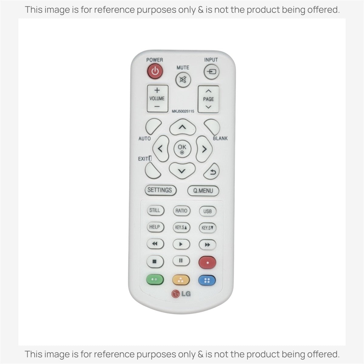 Anderic Substitute for LG MKJ50025115 Projector Remote Control [RR3720]