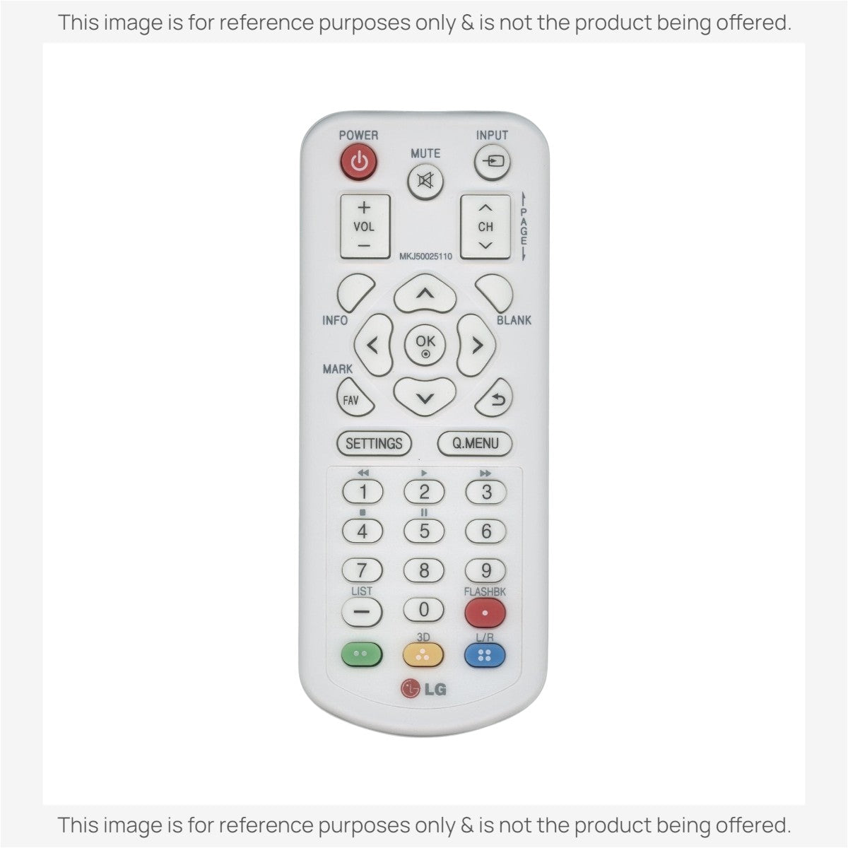 Anderic Substitute for LG MKJ50025110 Projector Remote Control [RR3720]