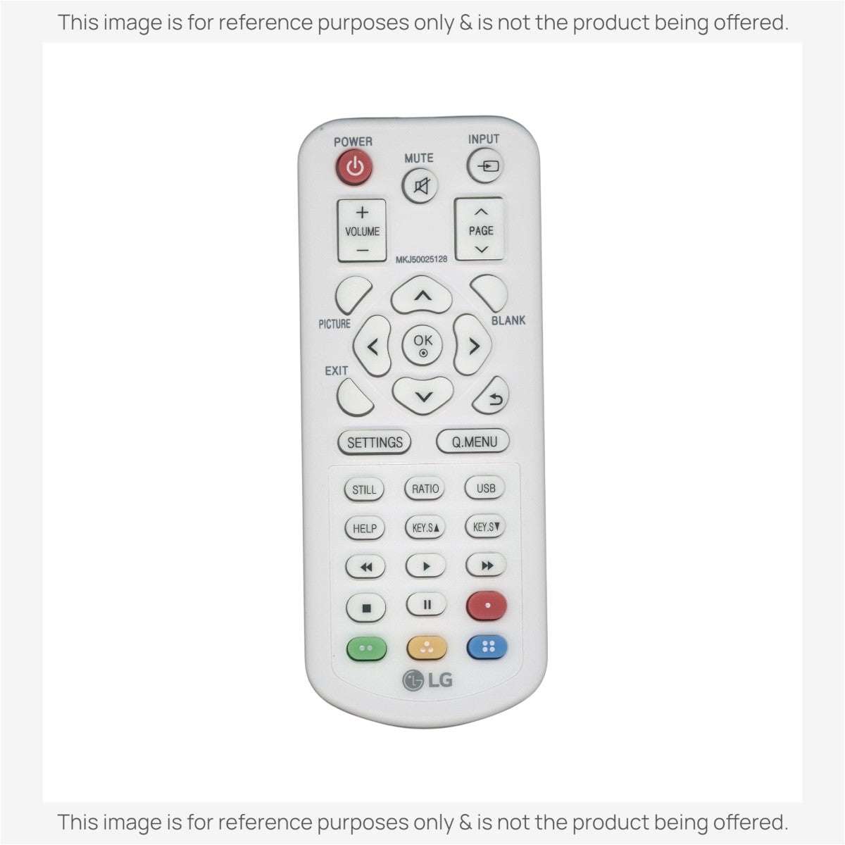 Anderic Substitute for LG MKJ50025128 Projector Remote Control [RR3720]