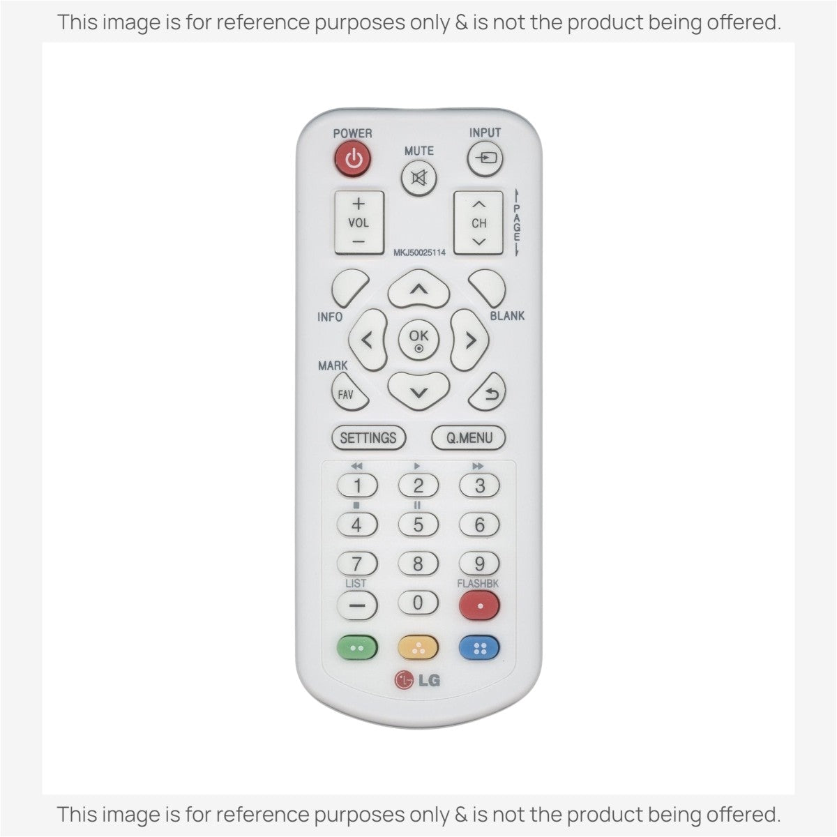 Anderic Substitute for LG MKJ50025114 Projector Remote Control [RR3720]