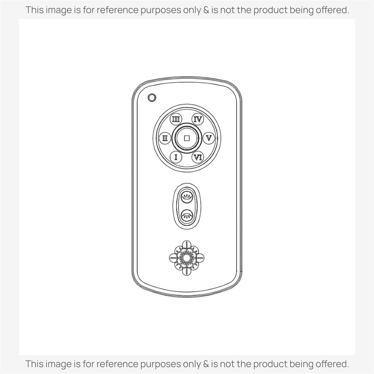 Anderic Substitute for Monte Carlo RH787T With up and down lights Ceiling Fan Remote Control [RR787T, no up light]