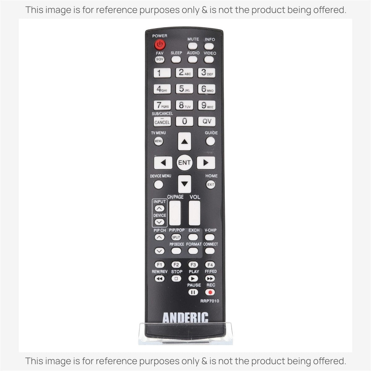 Anderic Substitute for Anderic RRP7010 Replacement TV Remote Control for Mitsubishi 290P137010 and Others [RRU401-2657]