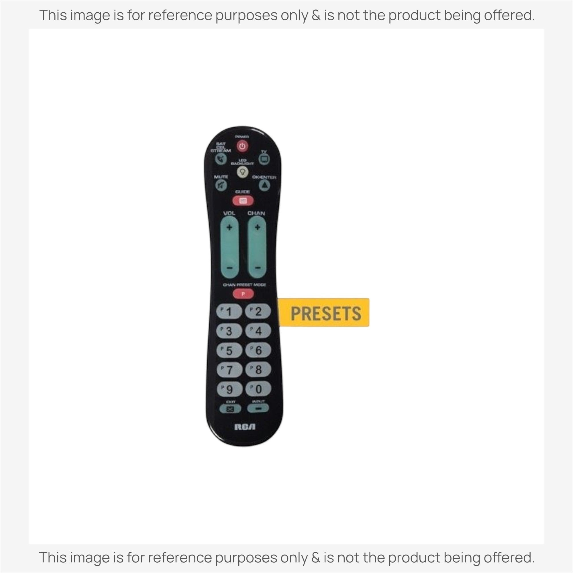Anderic Substitute for RCA RCRPS02GZ 1-Device Universal Remote Control [RRU401]
