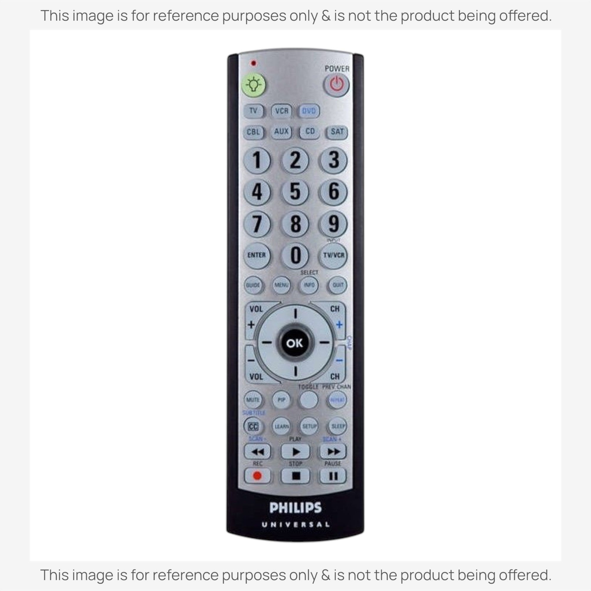 Anderic Substitute for Philips SRU4007/27 Advanced Universal Remote Control [RRU401]