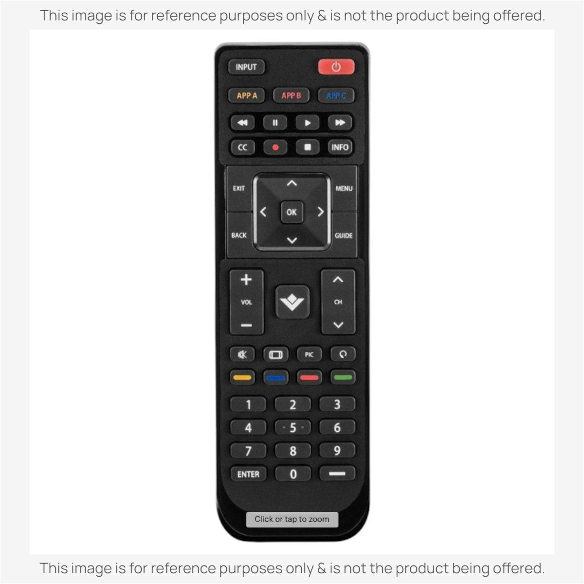 Anderic Substitute For Insignia NSRMTVIZ17 For Vizio TV Remote Control [RRXRT303]