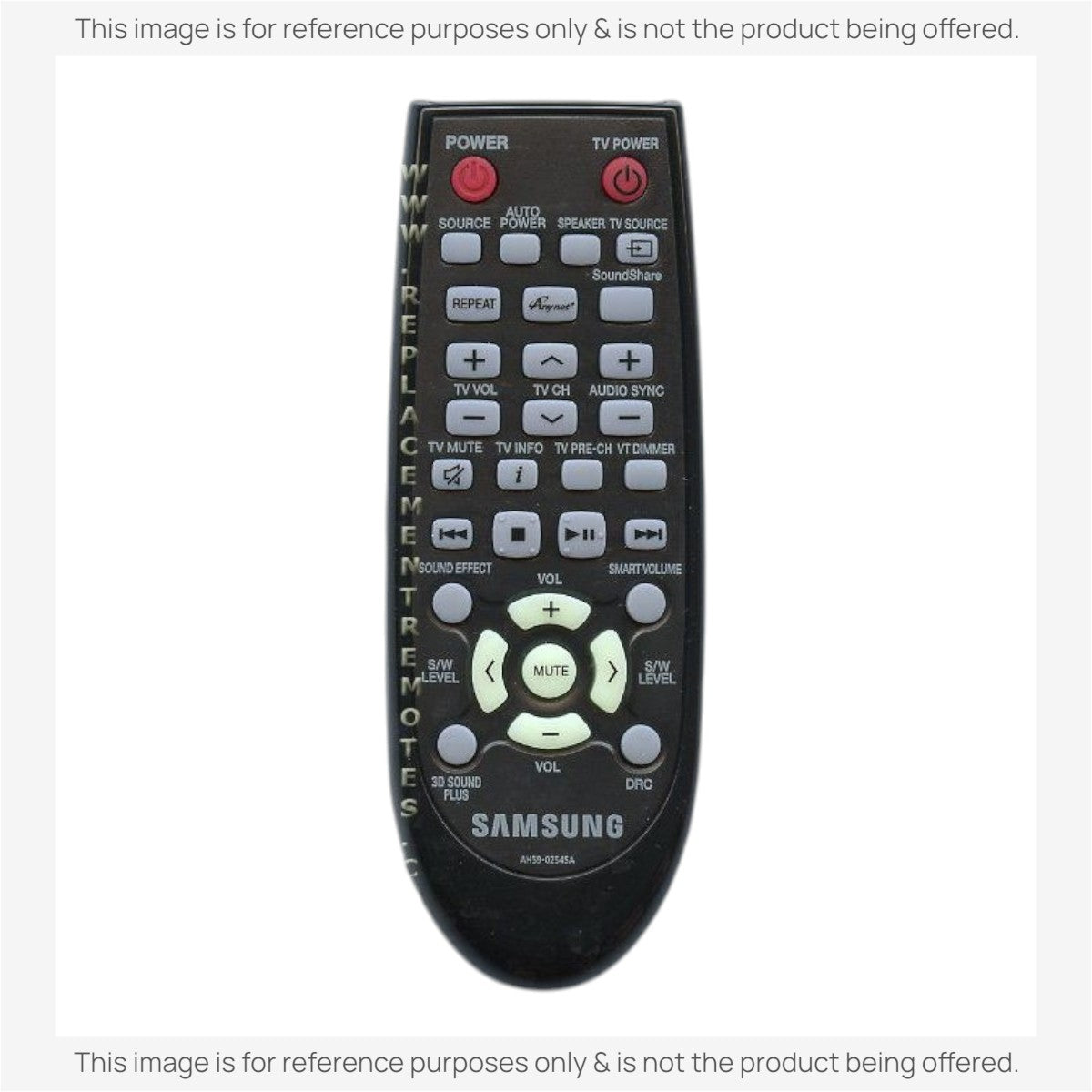 Anderic Substitute For Samsung AH59-02545A Audio Remote Control - AH5902545A [RR2547B]