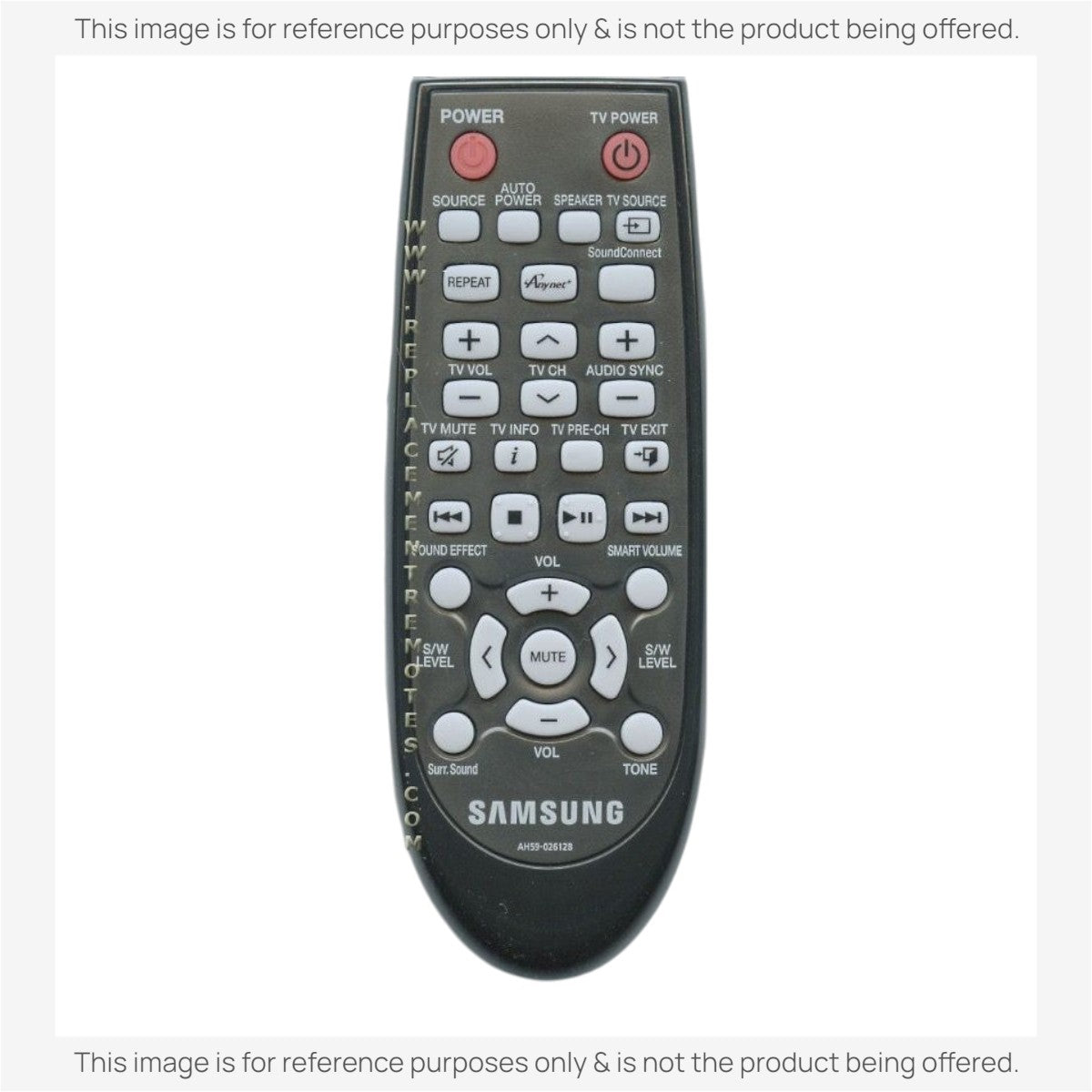 Anderic Substitute For Samsung AH59-02612B Audio Remote Control - AH5902612B [RR2547B]