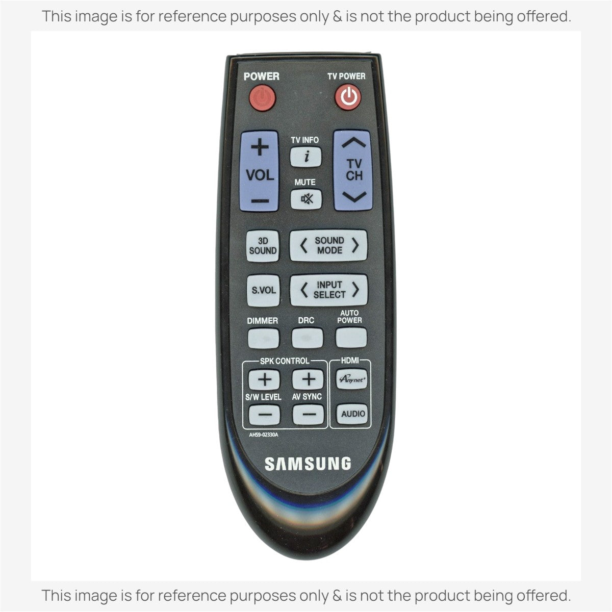 Anderic Substitute For Samsung AH59-02330A Home Theater Remote Control - AH5902330A [RR2547B]