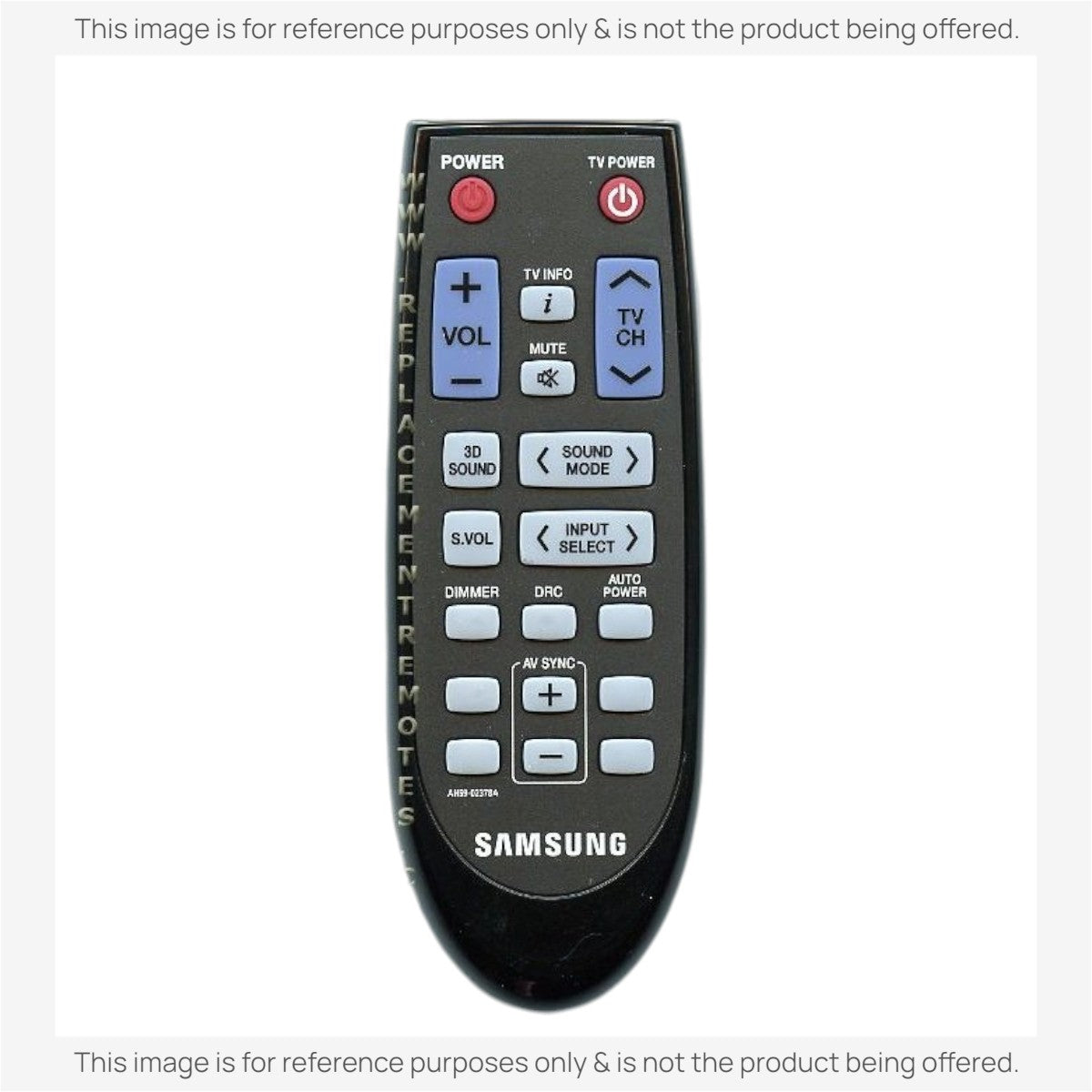 Anderic Substitute For Samsung AH59-02378A Home Theater Remote Control - AH5902378A [RR2547B]