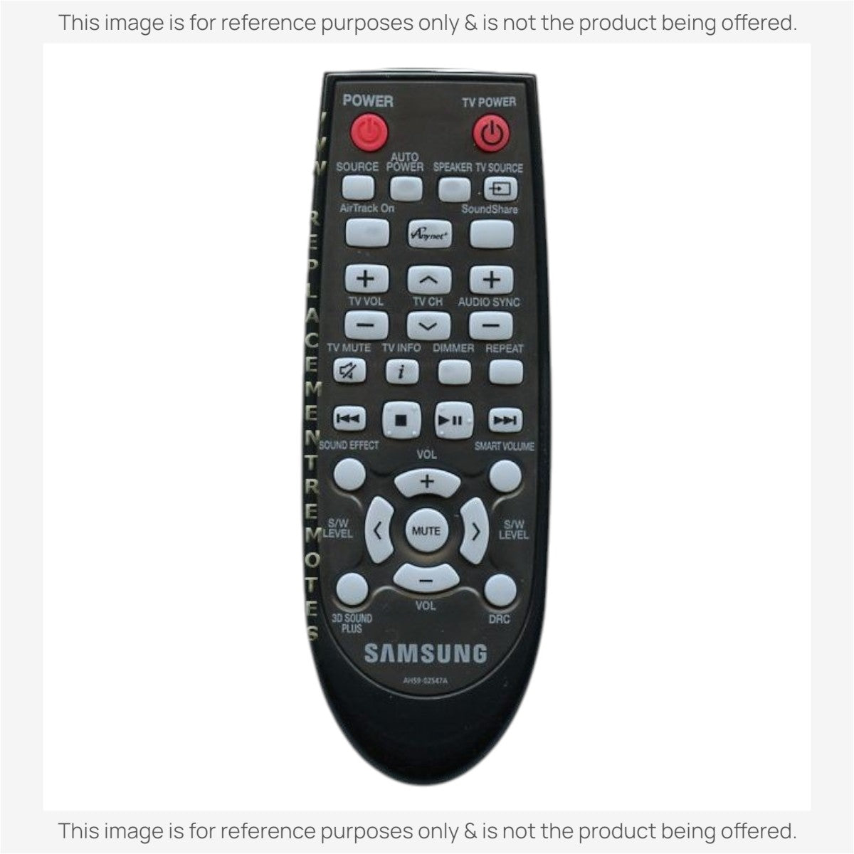 Anderic Substitute For Samsung AH59-02547A Home Theater Remote Control - AH5902547A [RR2547B]