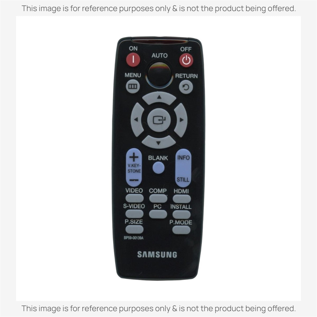 Anderic Substitute for Samsung BP59-00139A Projector Remote Control - BP5900139A [RR3720]