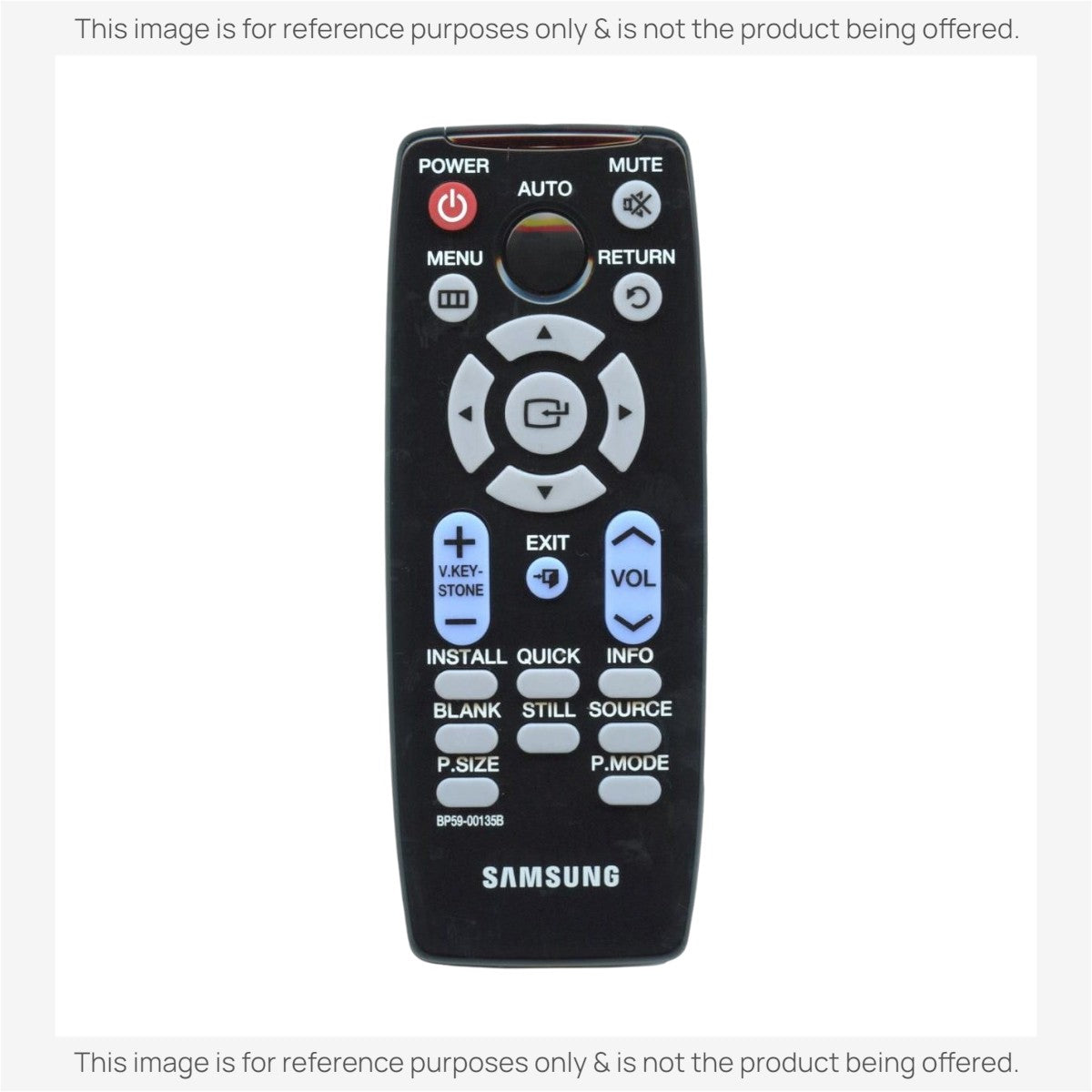 Anderic Substitute for Samsung BP59-00135B Projector Remote Control - BP5900135B [RR3720]