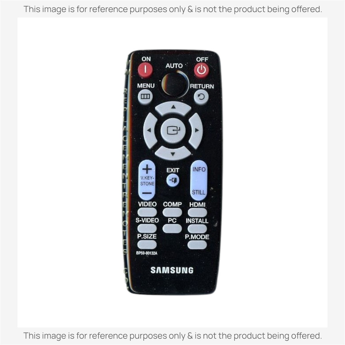 Anderic Substitute for Samsung BP59-00132A Projector Remote Control - BP5900132A [RR3720]