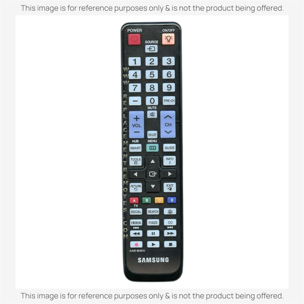 Anderic Substitute For Samsung AA59-00451A TV Remote Control - AA5900451A [RRBN59]
