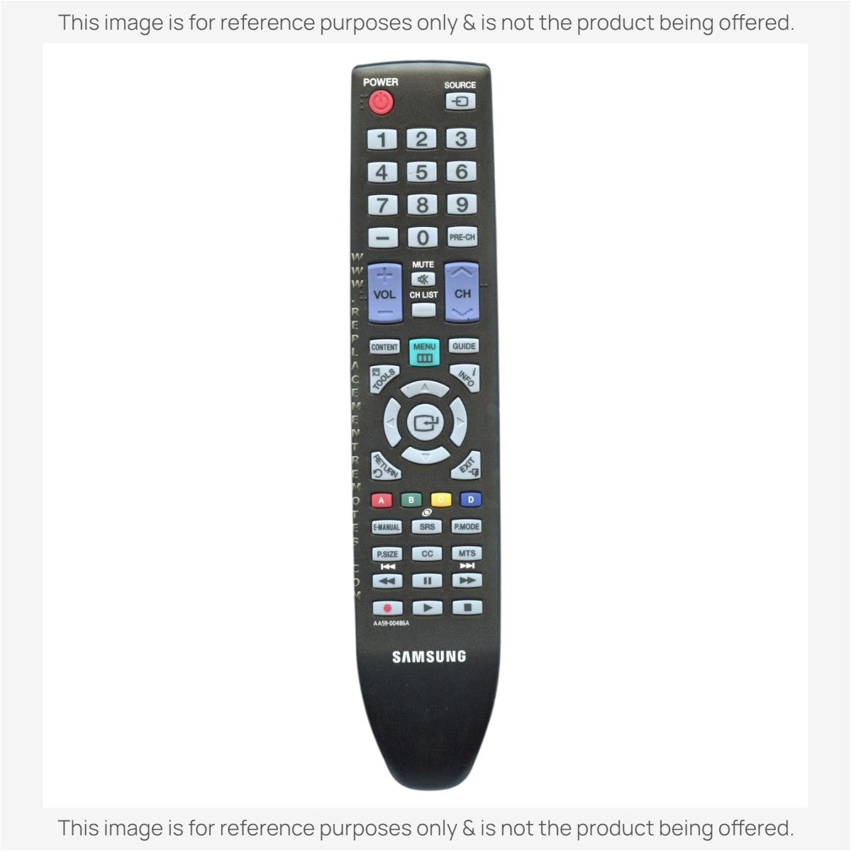 Anderic Substitute For Samsung AA59-00486A TV Remote Control - AA5900486A [RR580A]