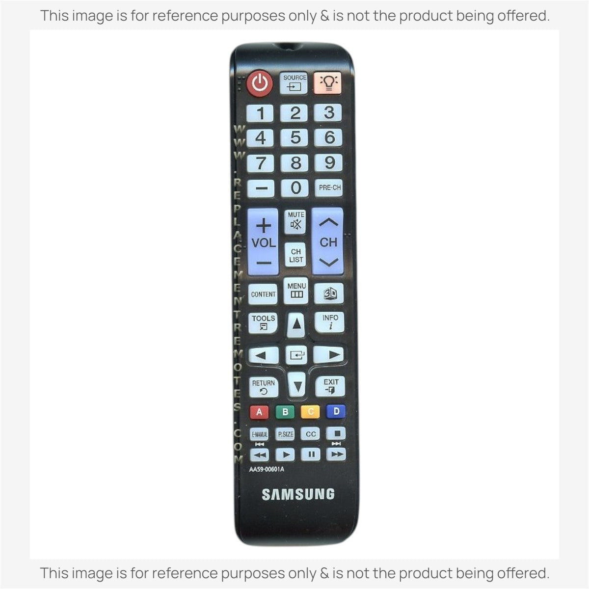 Anderic Substitute For Samsung AA59-00601A TV Remote Control - AA5900601A [RR580A]