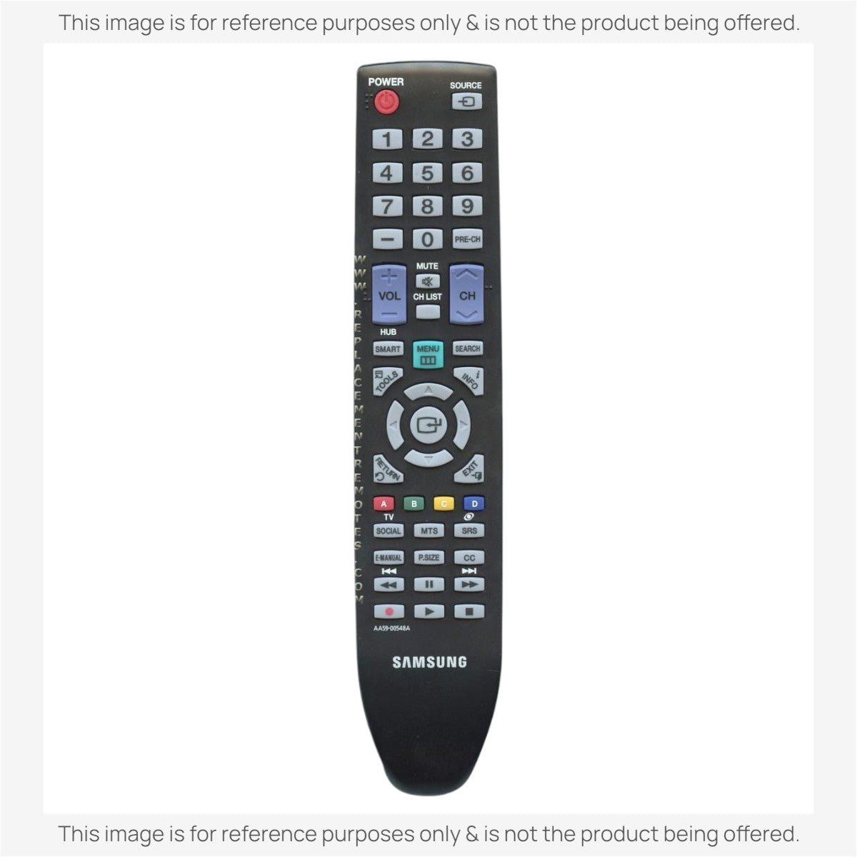 Anderic Substitute For Samsung AA59-00548A TV Remote Control - AA5900548A [RR580A]