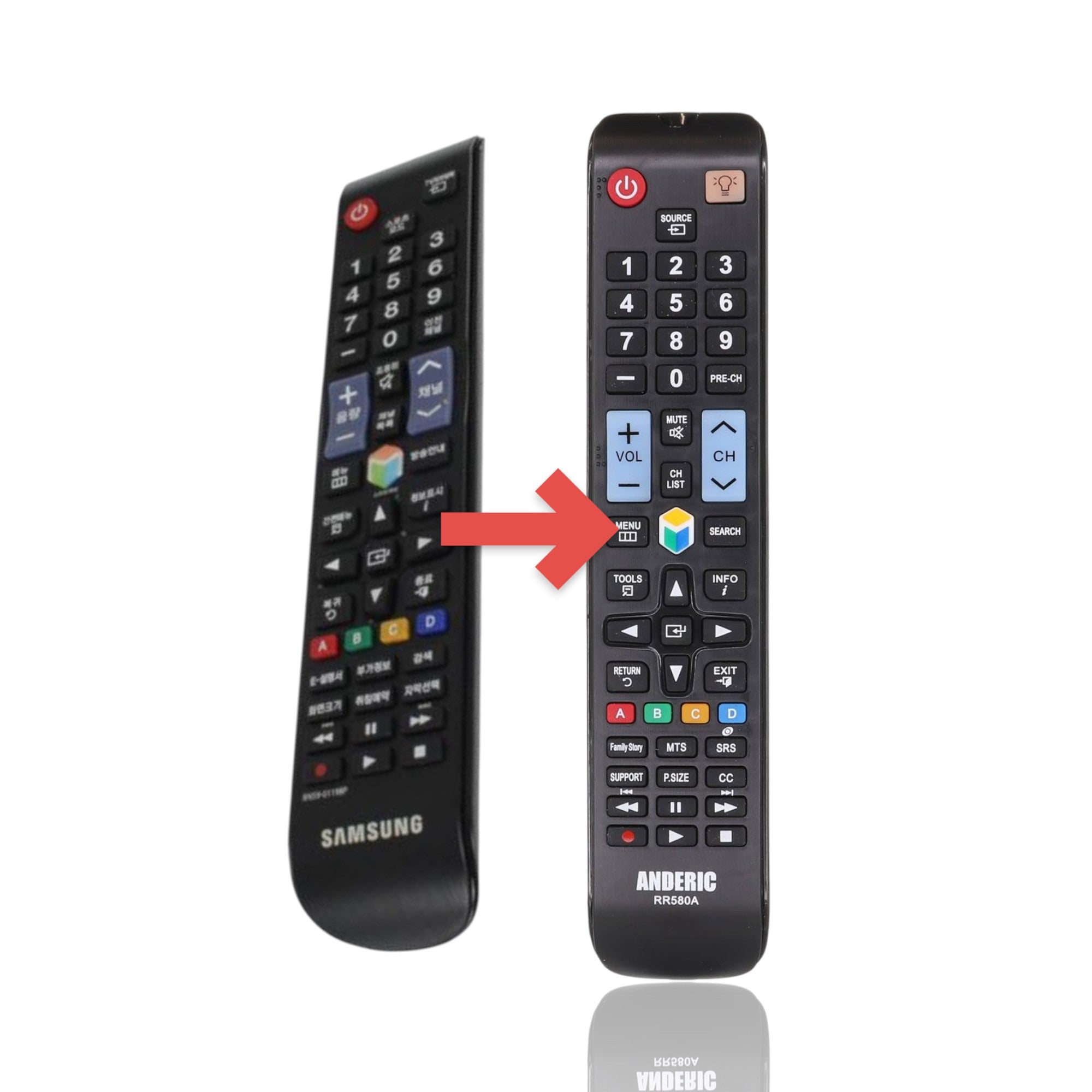 Anderic Substitute For Samsung BN59-01198P TV Remote Control - BN5901198P [RR580A]